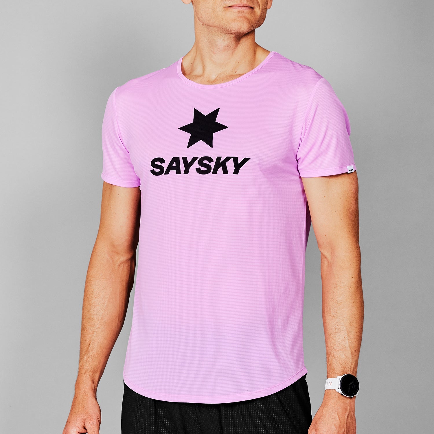 □ 公式 □ SAYSKY/セイスカイ ランニングTシャツ LMRSS60c504 Logo