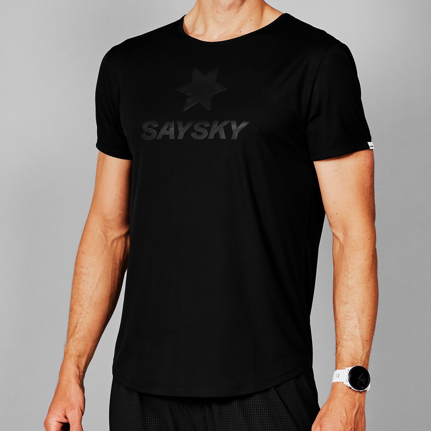 □ 公式 □ SAYSKY/セイスカイ ランニングTシャツ LMRSS60c902 Logo