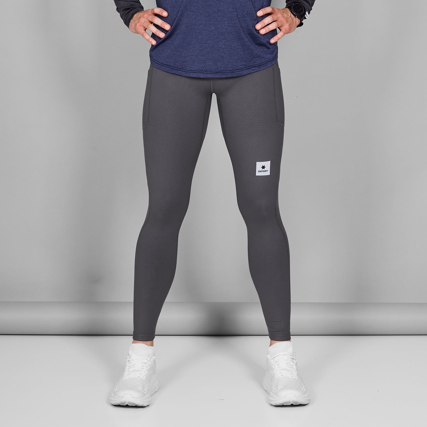 ランニングタイツ MMRLT40c707 Pace+ Long Tights - Grey [メンズ]