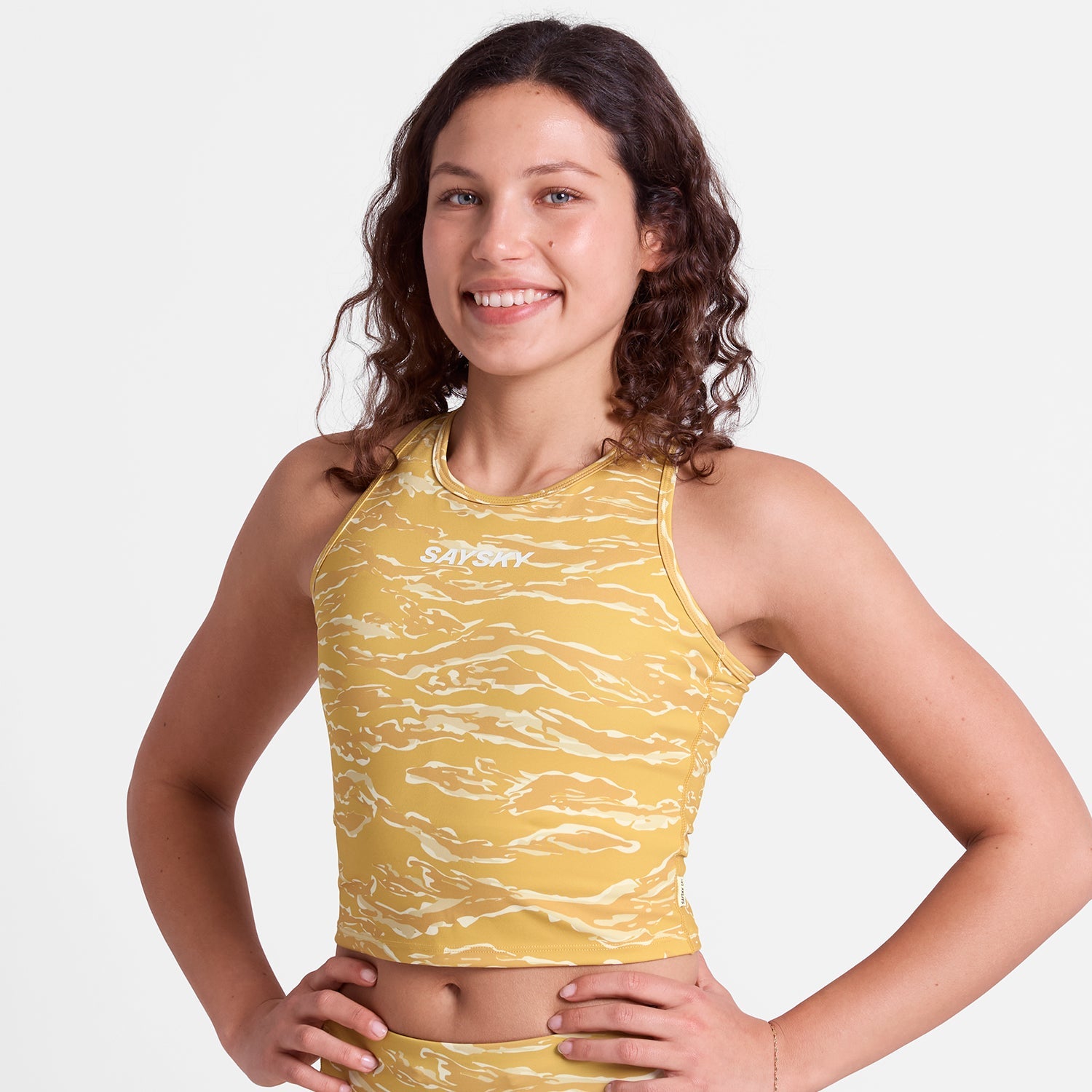 □ 公式 □ SAYSKY/セイスカイ クロップトップ SW30008c1064 W Tiger