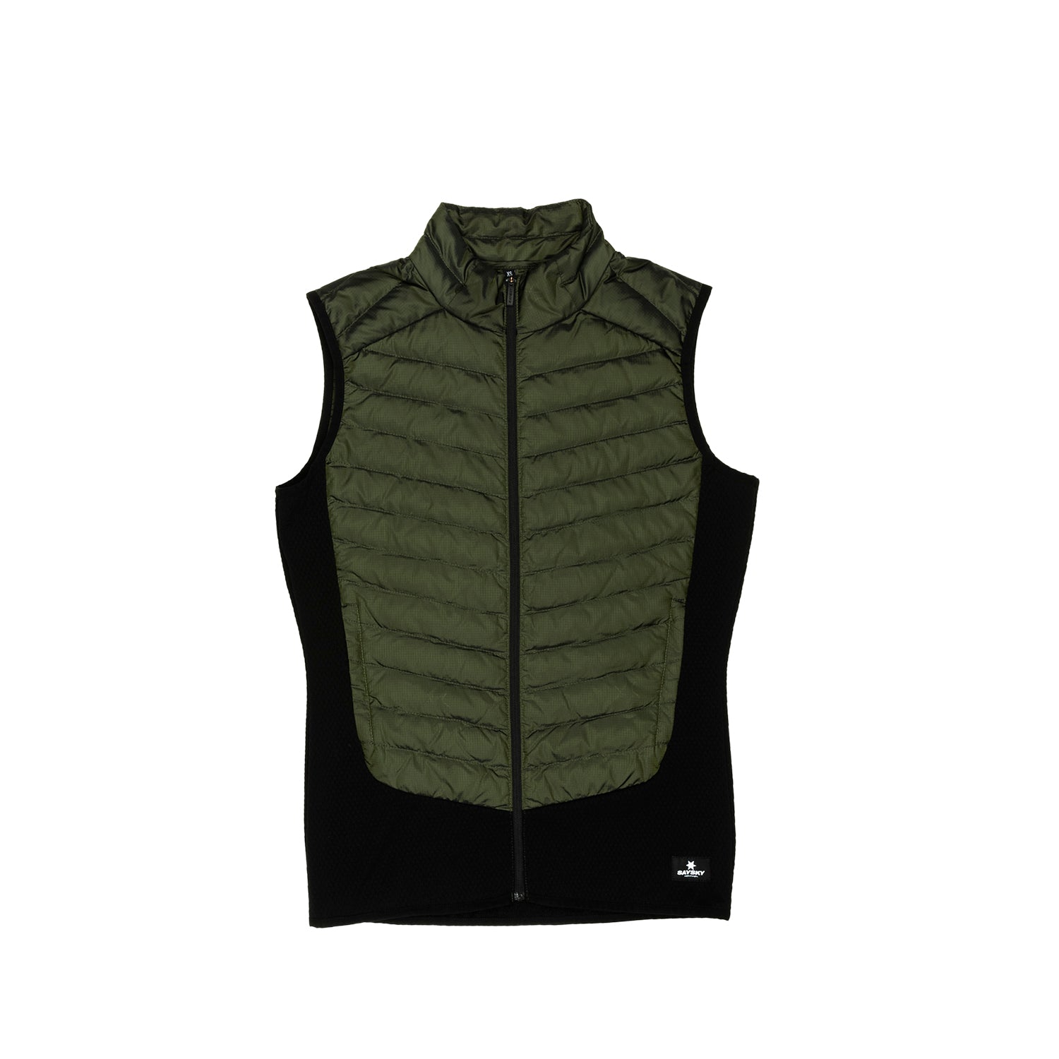 □ 公式 □ SAYSKY/セイスカイ ランニングベスト GMRVE02 Blaze Hybrid Vest - Olive Iridescent  Green/Black [ユニセックス]