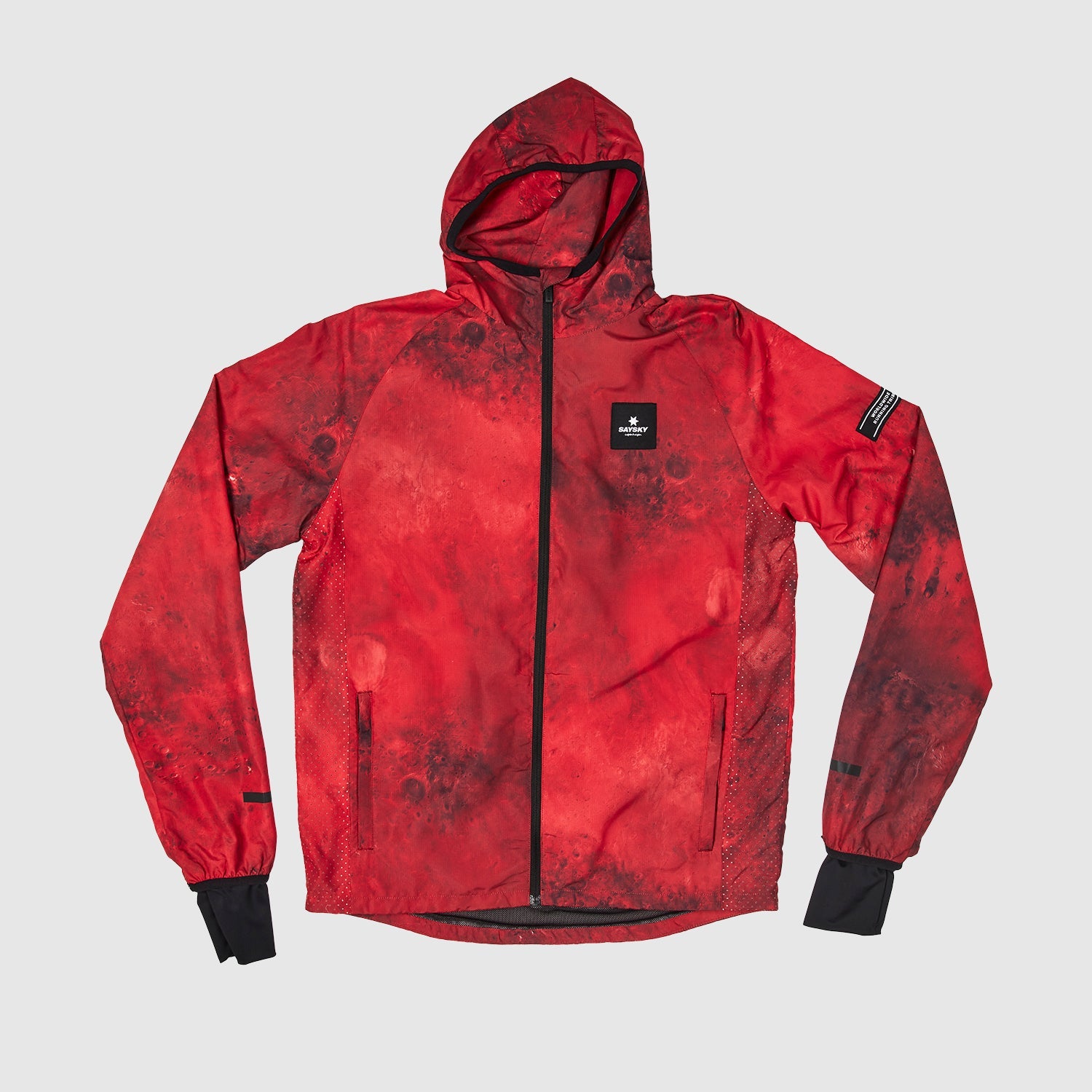 □ 公式 □ SAYSKY/セイスカイ ランニングジャケット IMRJA10 Mars Blaze Jacket - Mars Red [ユニセックス]