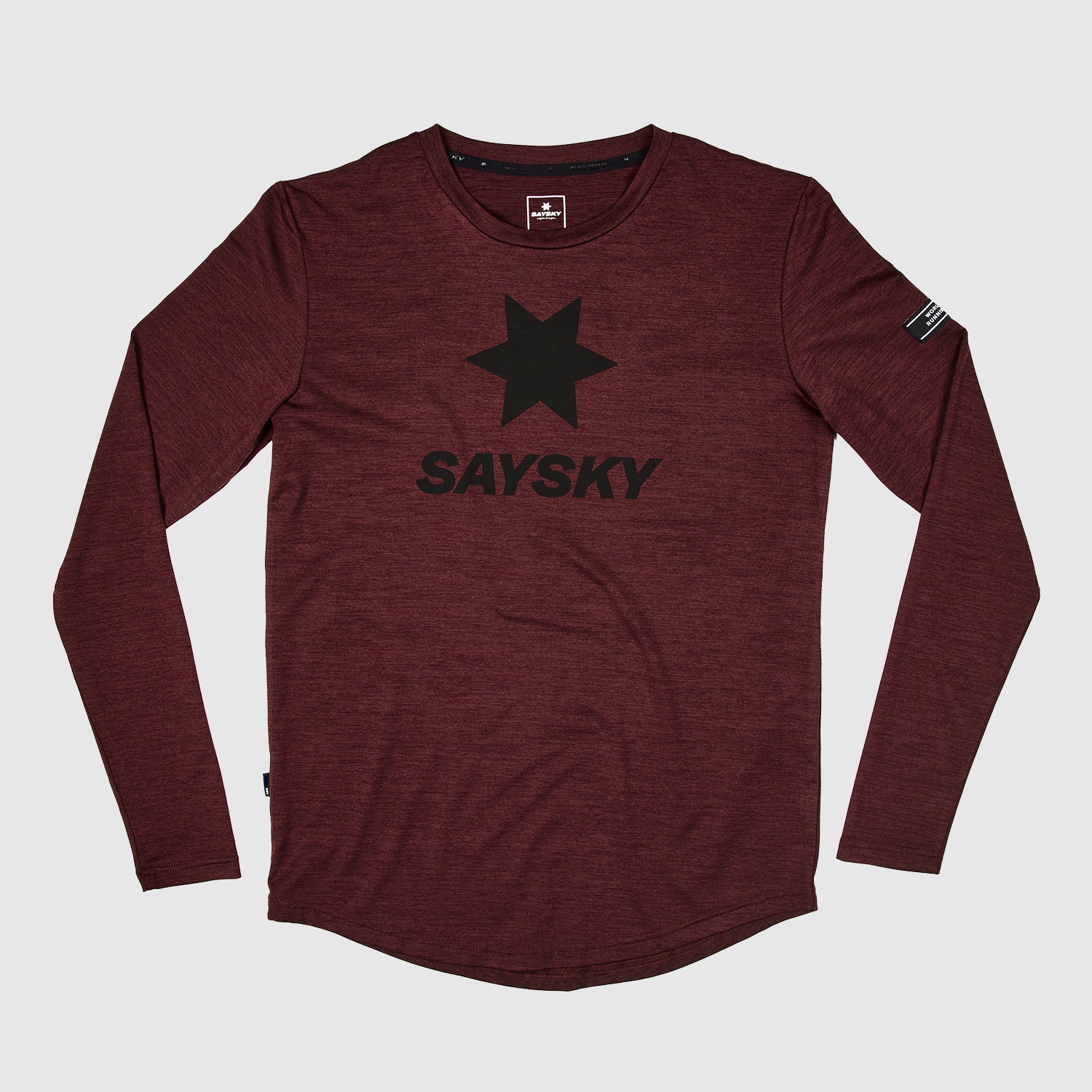 □ 公式 □ SAYSKY/セイスカイ ランニングTシャツ(ロングスリーブ) IMRLS03 Classic Pace Longsleeve -  Sassafras Melange [ユニセックス]