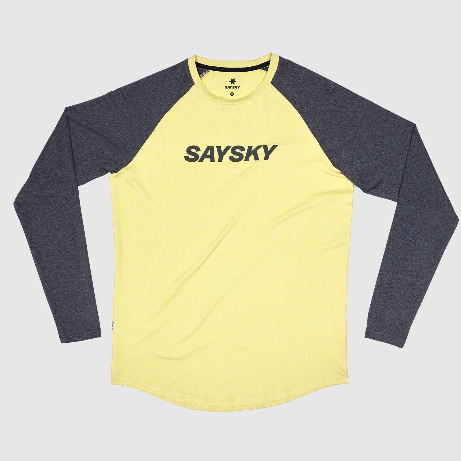 □ 公式 □ SAYSKY/セイスカイ ランニングTシャツ(ロングスリーブ) JMRLS05c4001 Logo Pace Longsleeve -  Yellow [メンズ]