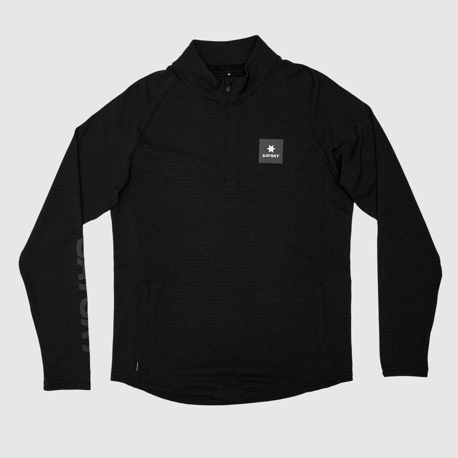 ランニングフリース KMRFL03c9001 Blaze Half zip Light-weight Fleece - Black [メンズ]