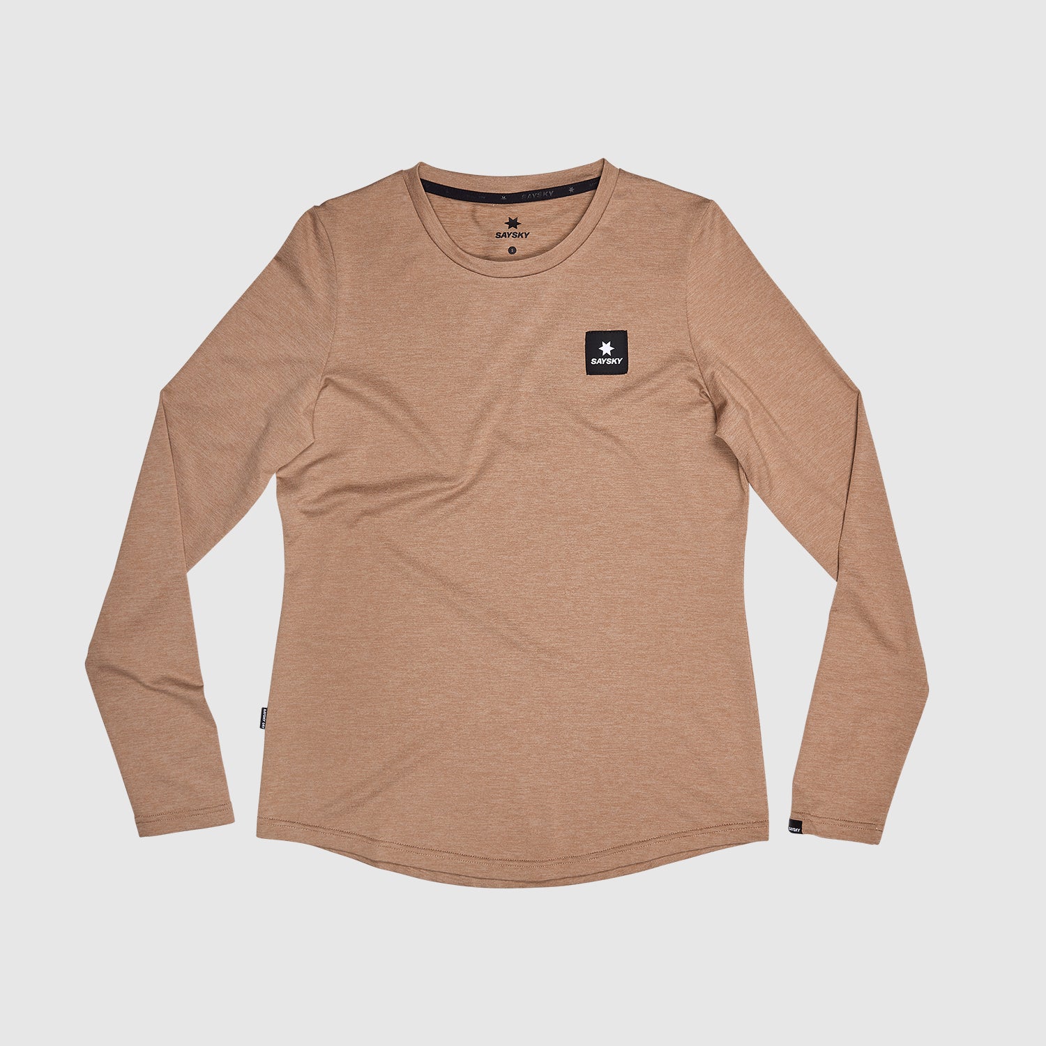 □ 公式 □ SAYSKY/セイスカイ ランニングTシャツ(ロングスリーブ) KWRLS04c7002 Wmns Statement Pace  Longsleeve - Brown [レディーズ]