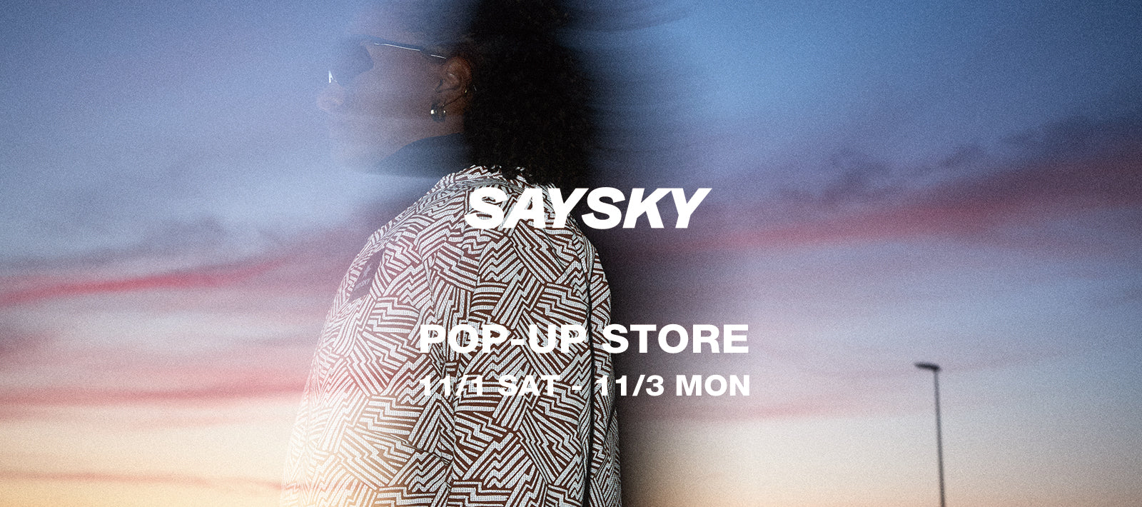 POP UP STOREを11月1日（土）より3日間開催