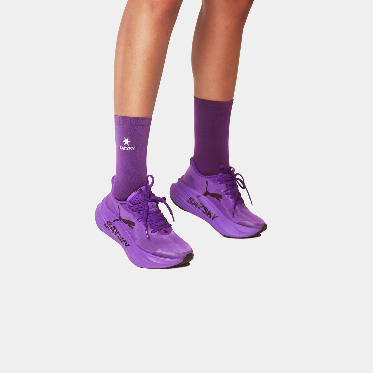 【Puma X SAYSKY】ランニングシューズ P31394501 マグマックス ニトロ 2 SAYSKY レディーズ - Ultra Purple-puma Black [レディーズ]