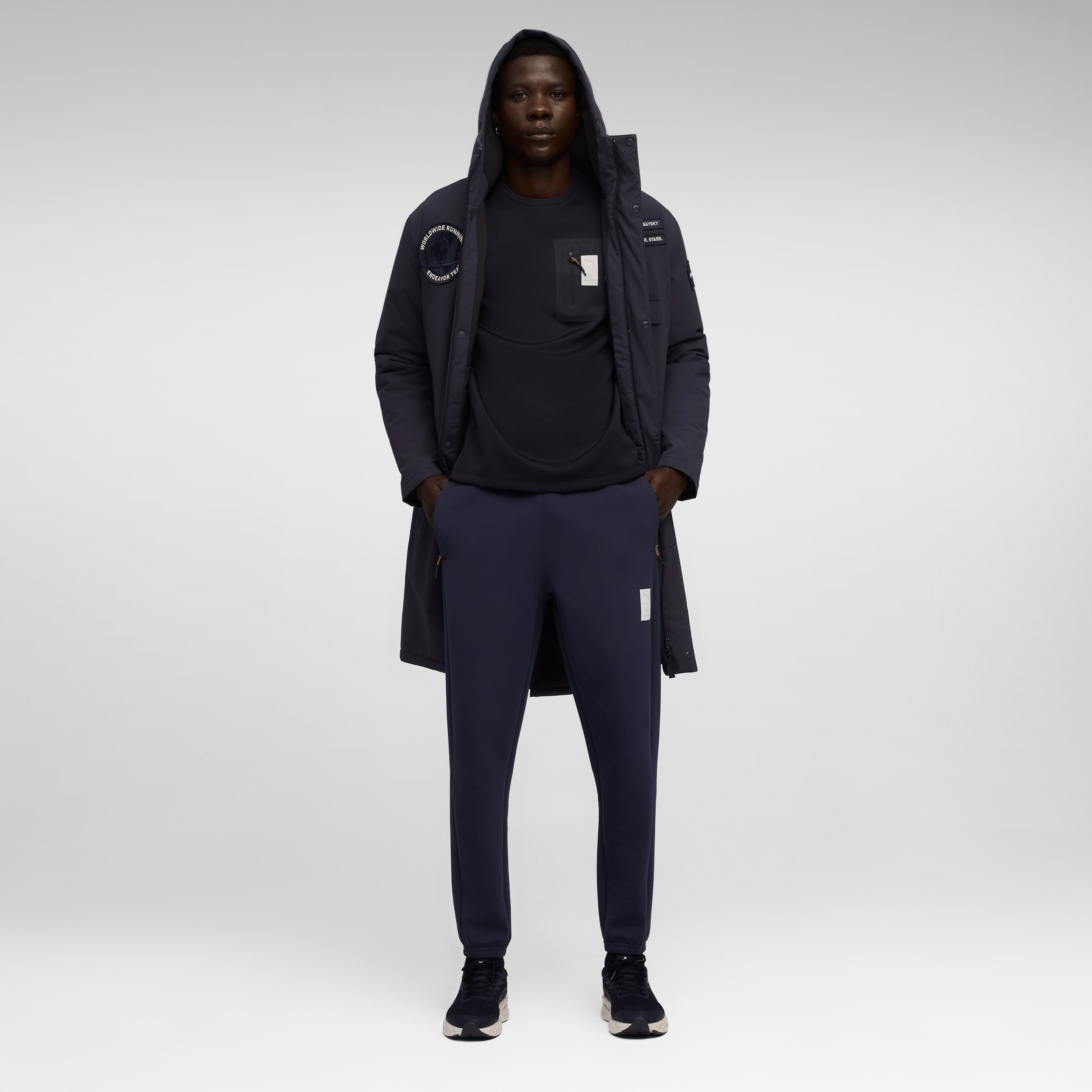 スウェットパンツ P52755516 M Puma X SAYSKY Sweat Pant - New Navy [メンズ]