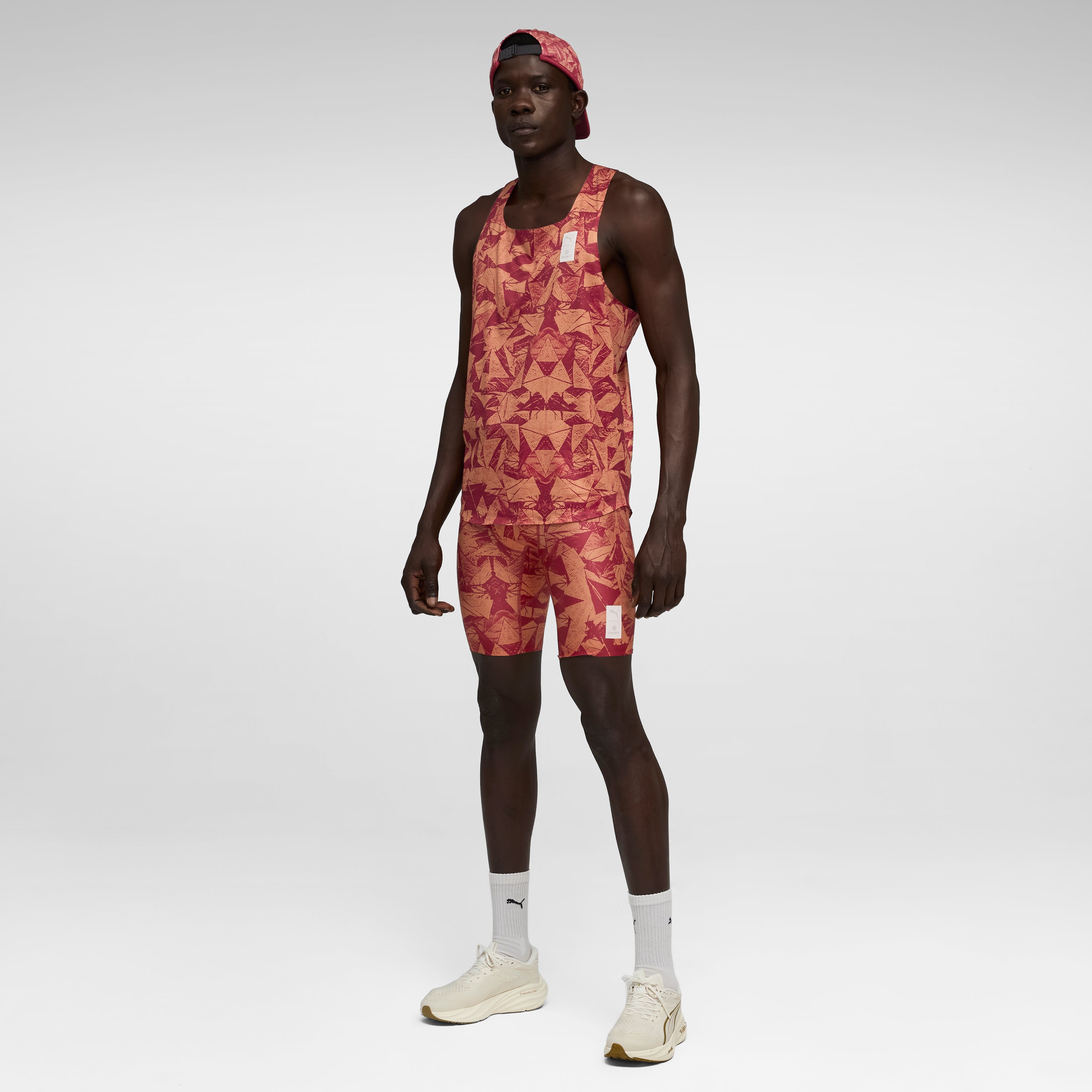 レースシングレット P52822790 M Puma X SAYSKY Singlet Aop - Team Regal Red [メンズ]