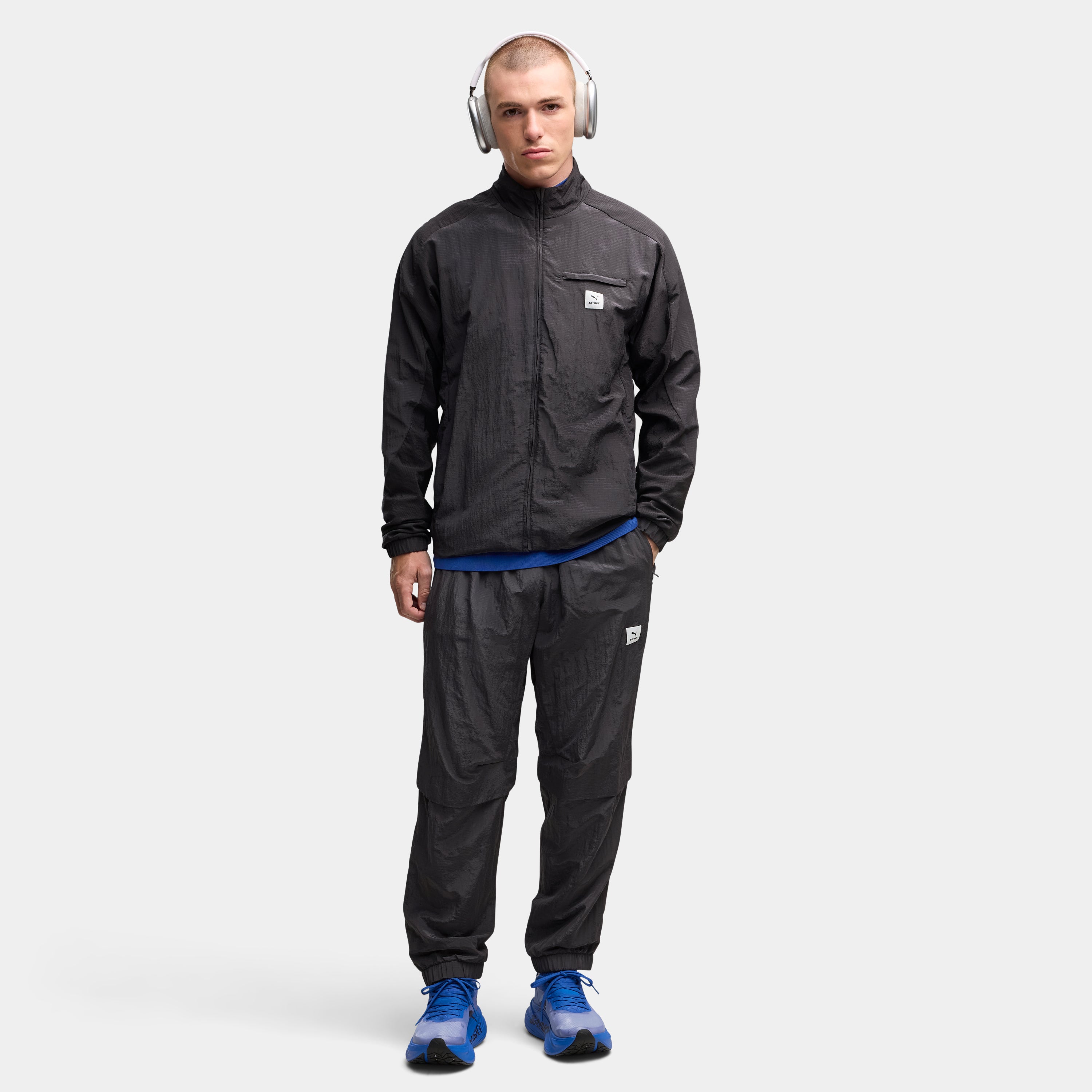 【Puma X SAYSKY】ランニングジャケット P52901399 M Primaloft Jacket - Flat Dark Gray [メンズ]