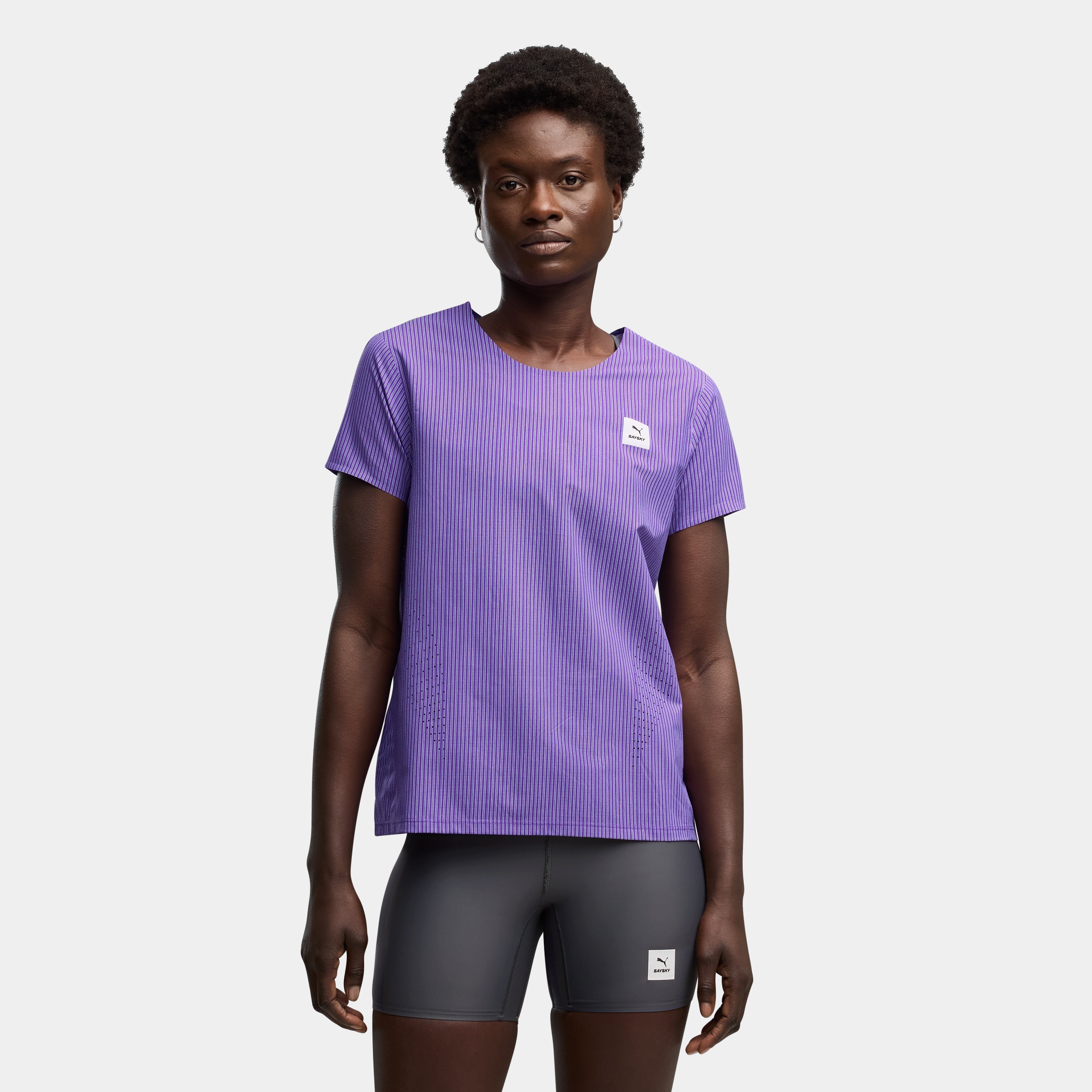【Puma X SAYSKY】ランニングTシャツ P52901899 W Ultraweave Short Sleeve - Ultra Purple [レディーズ]