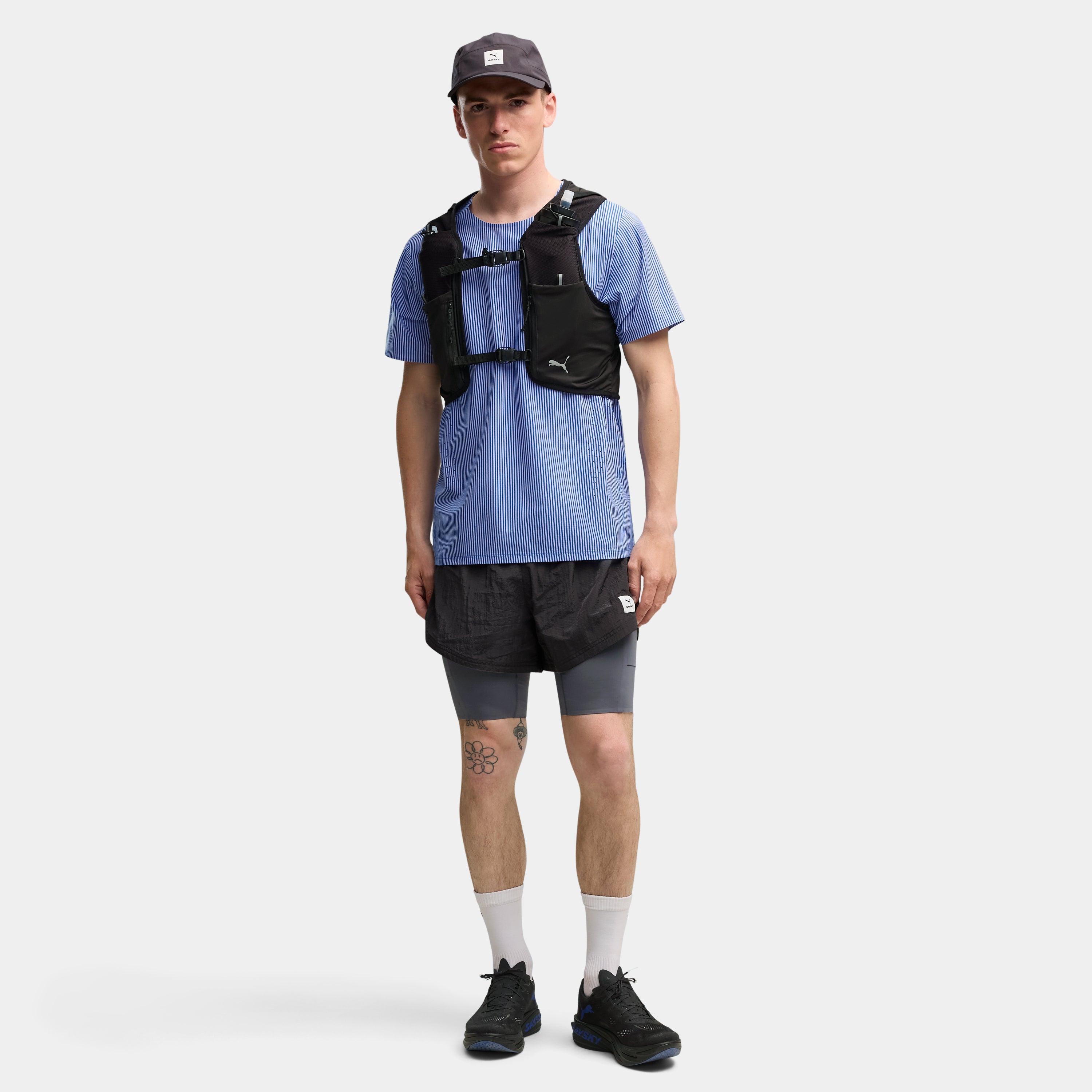 【Puma X SAYSKY】ランニングTシャツ P52919199 M Ultraweave Short Sleeve - Cobalt Glaze [メンズ]