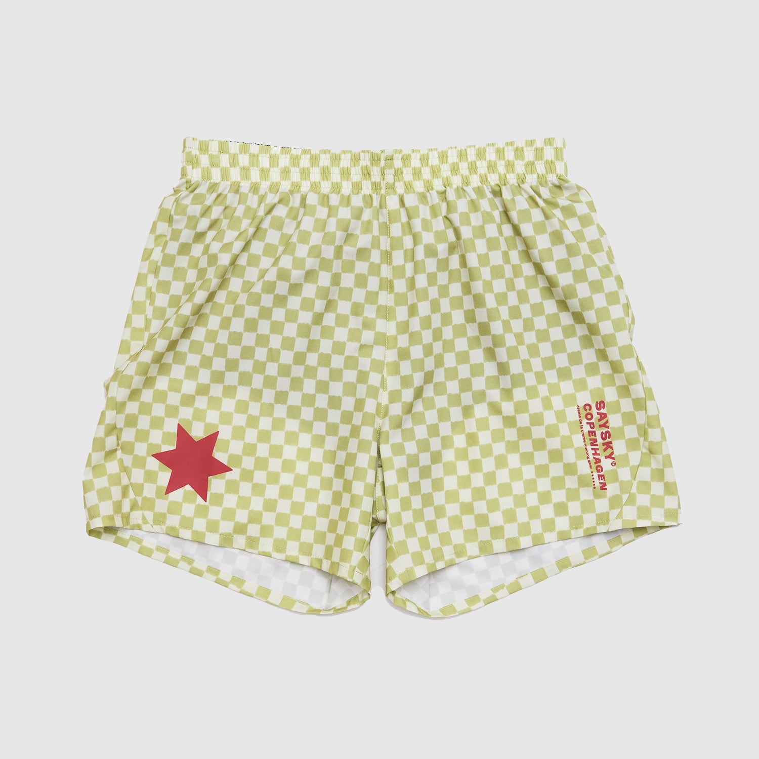 ランニングショーツ NMRSH21c1034 Checker Pace Shorts 5inch - Green Aop [メンズ]