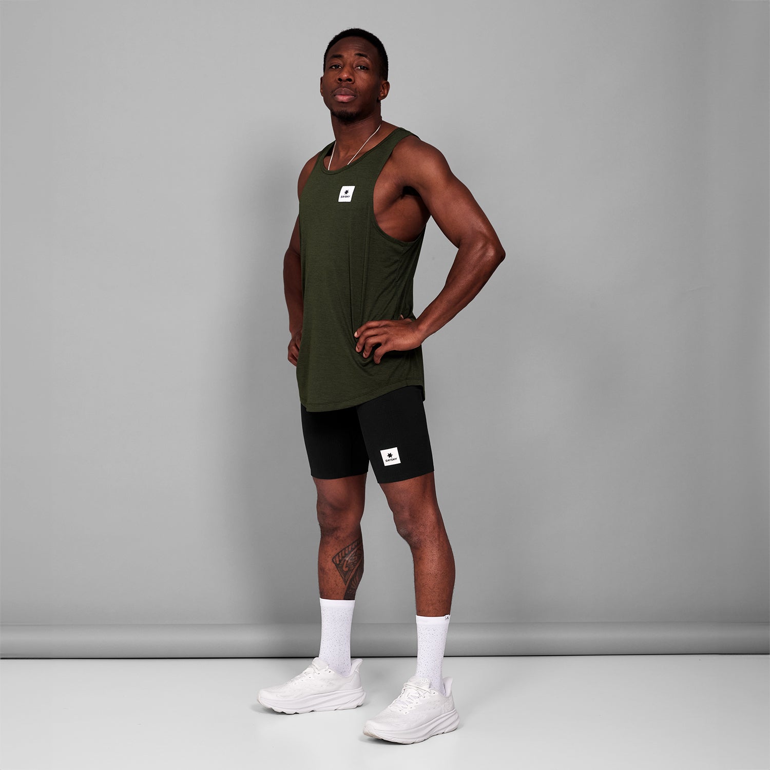 レースシングレット XMRSI30c301 Clean Combat Singlet - Green [メンズ]