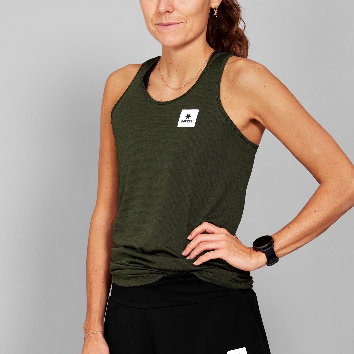 レースシングレット XWRSI30c301 Wmns Clean Combat Singlet - Green [レディーズ]