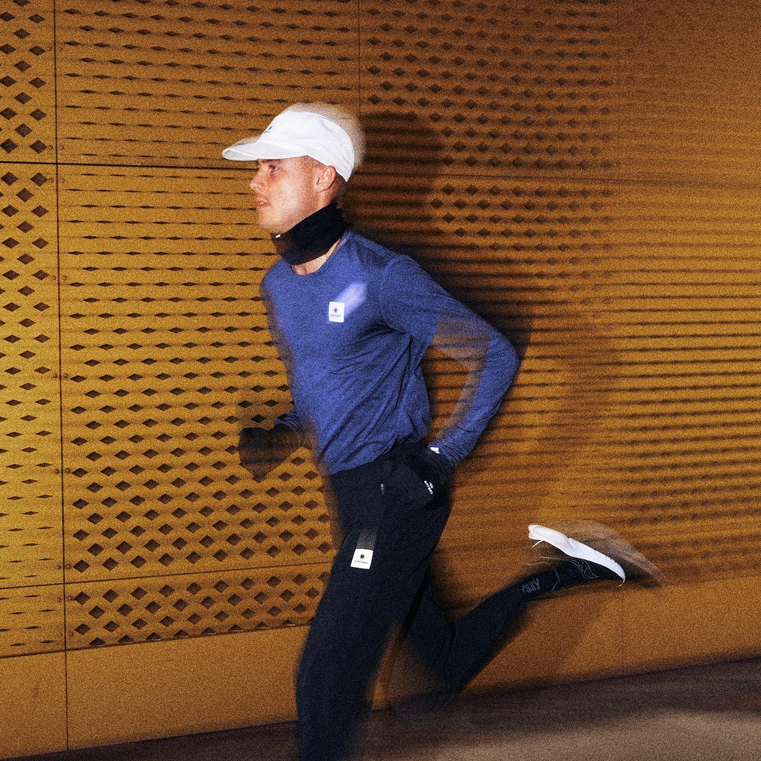 ランニングTシャツ(ロングスリーブ) XMRLS20c2001 Clean Pace Longsleeve - Blue [メンズ]