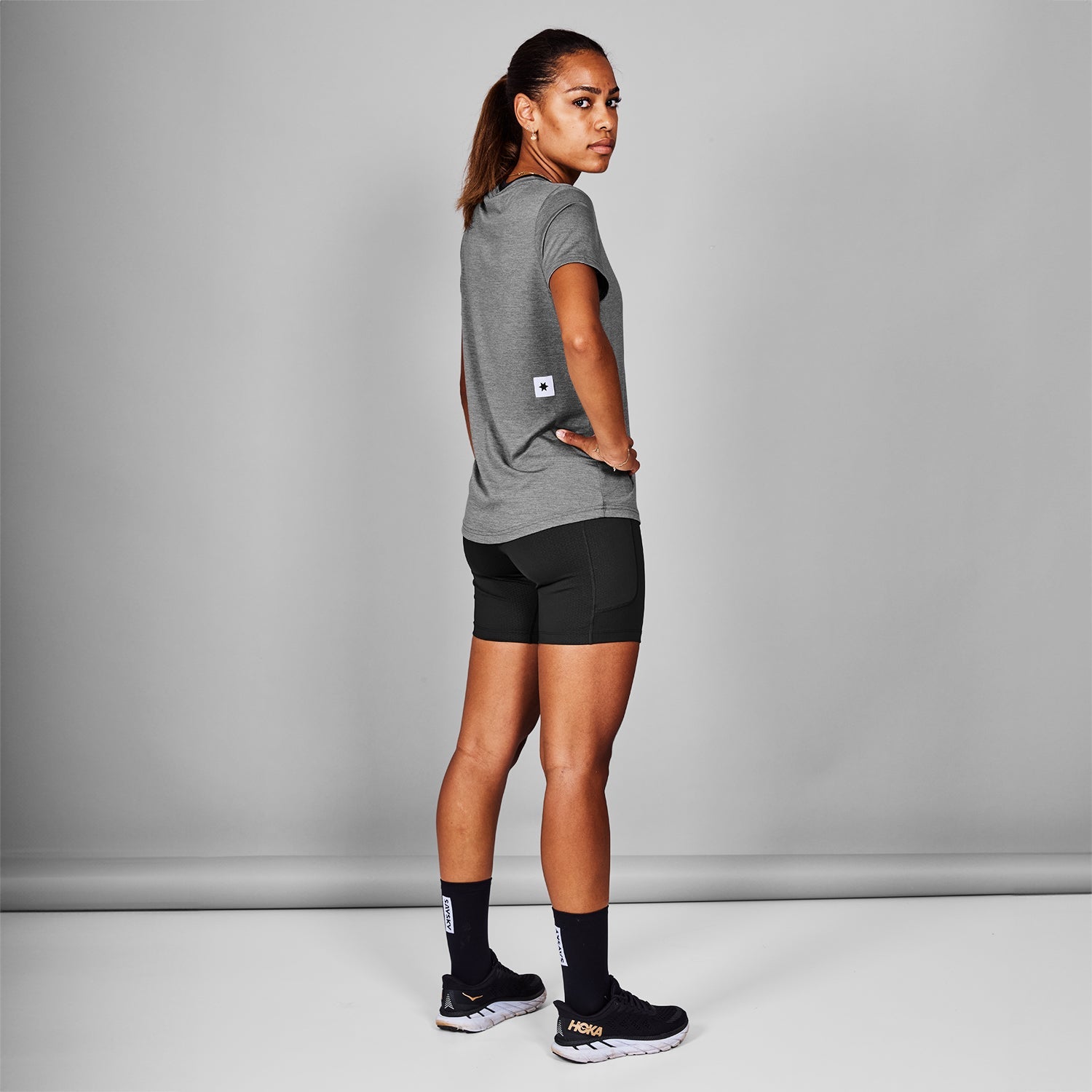 ランニングTシャツ XWRSS20c6004 Wmns Clean Pace T-shirt - Grey [レディーズ]