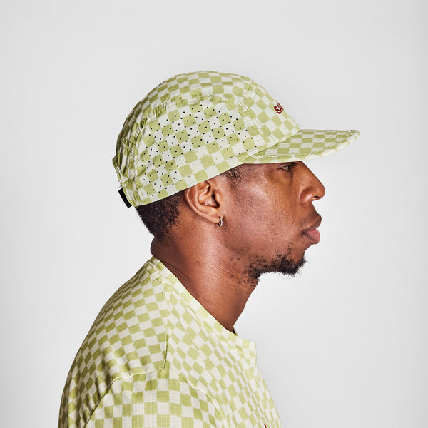 ランニングキャップ NUACA103c1034 Checker Combat Cap 101 - Green Aop [ユニセックス]