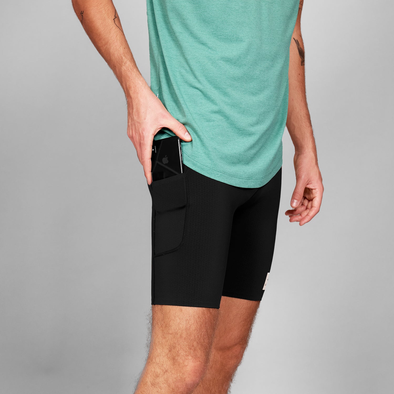 ショートタイツ XMRST31c901 Combat+ Short Tights 9inch - Black [メンズ]