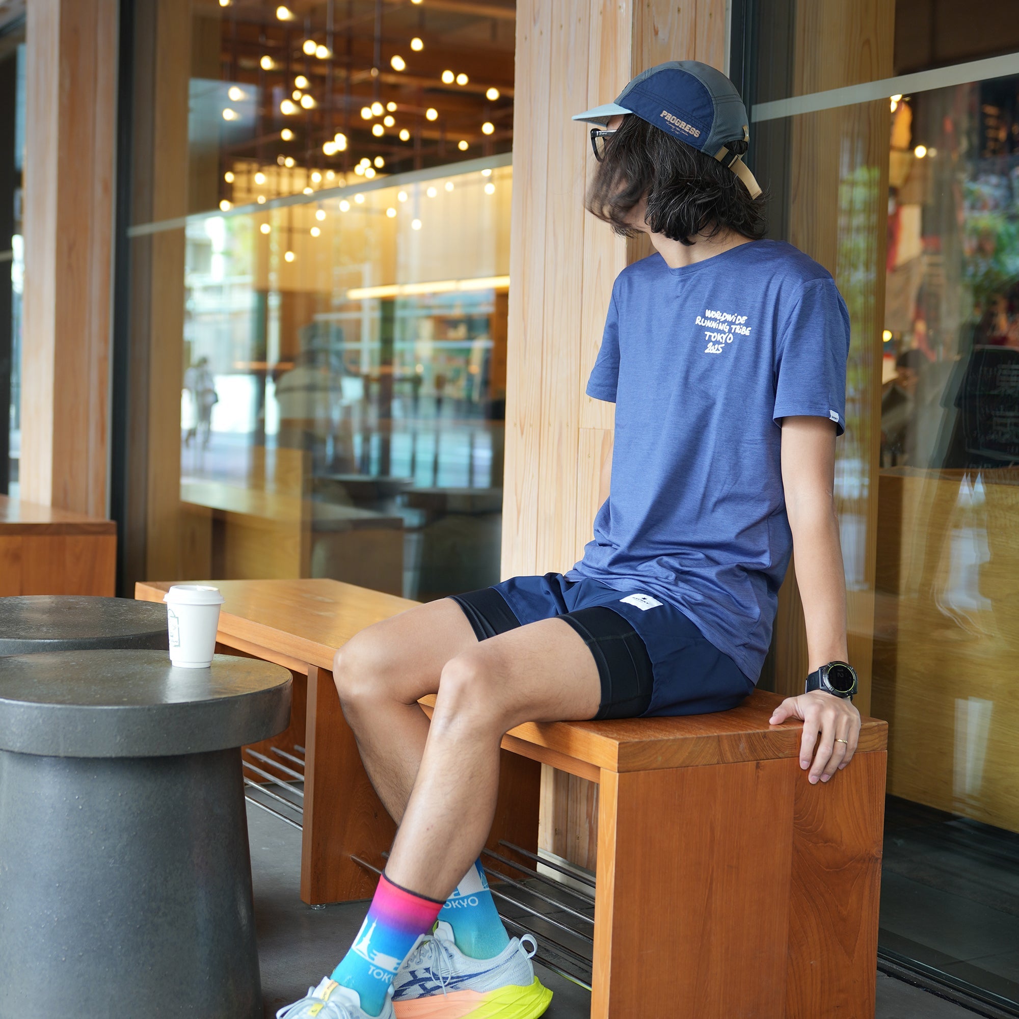 【日本限定】ランニングTシャツ ZMRSS26c2007 Pace Tokyo 2025 T-shirt - Blue [メンズ]