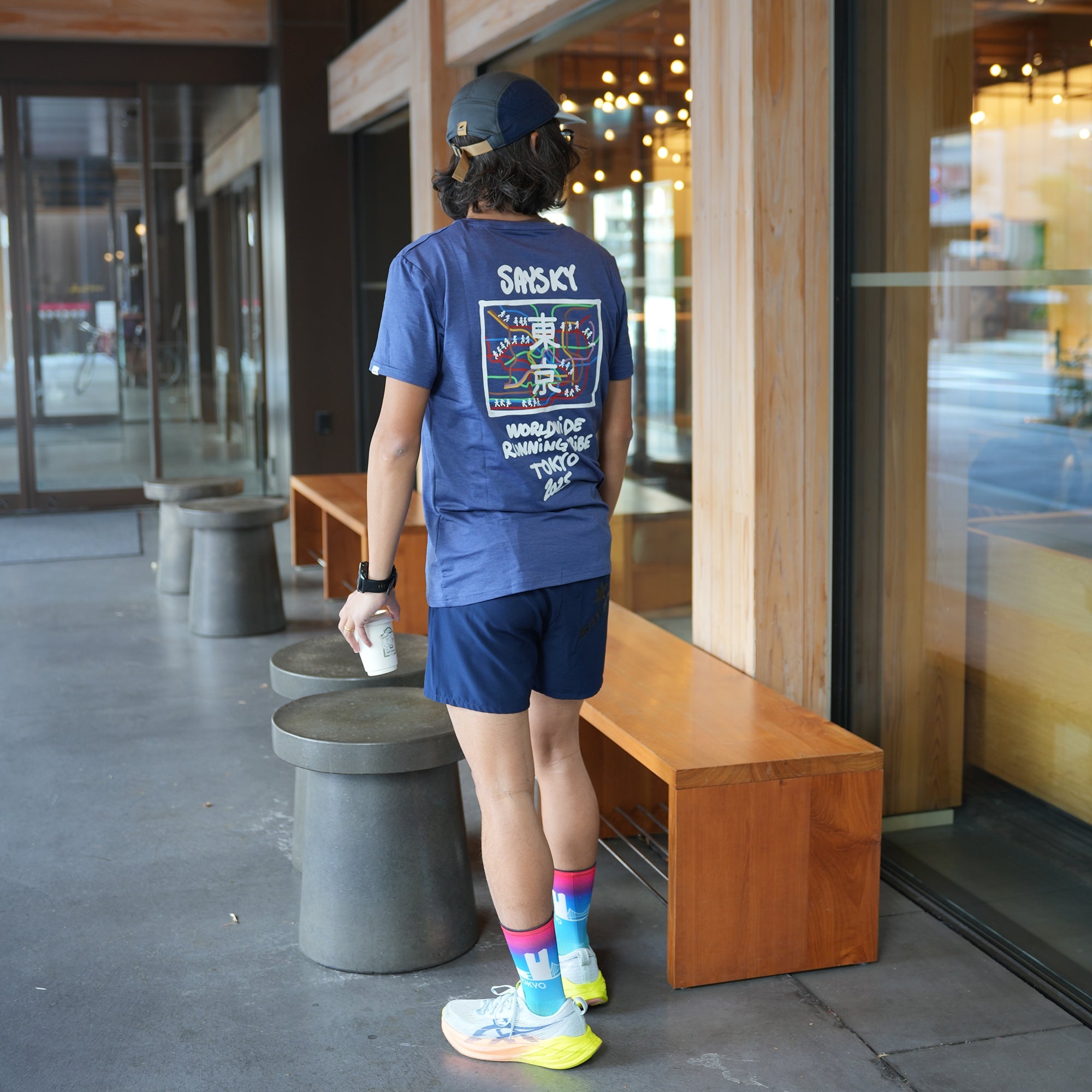 【日本限定】ランニングTシャツ ZMRSS26c2007 Pace Tokyo 2025 T-shirt - Blue [メンズ]