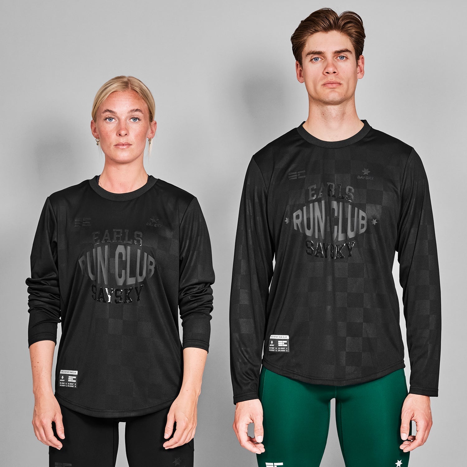 ランニングTシャツ（ロングスリーブ） ZMRLS11c901 Earls X SAYSKY Longsleeve - Black [メンズ]