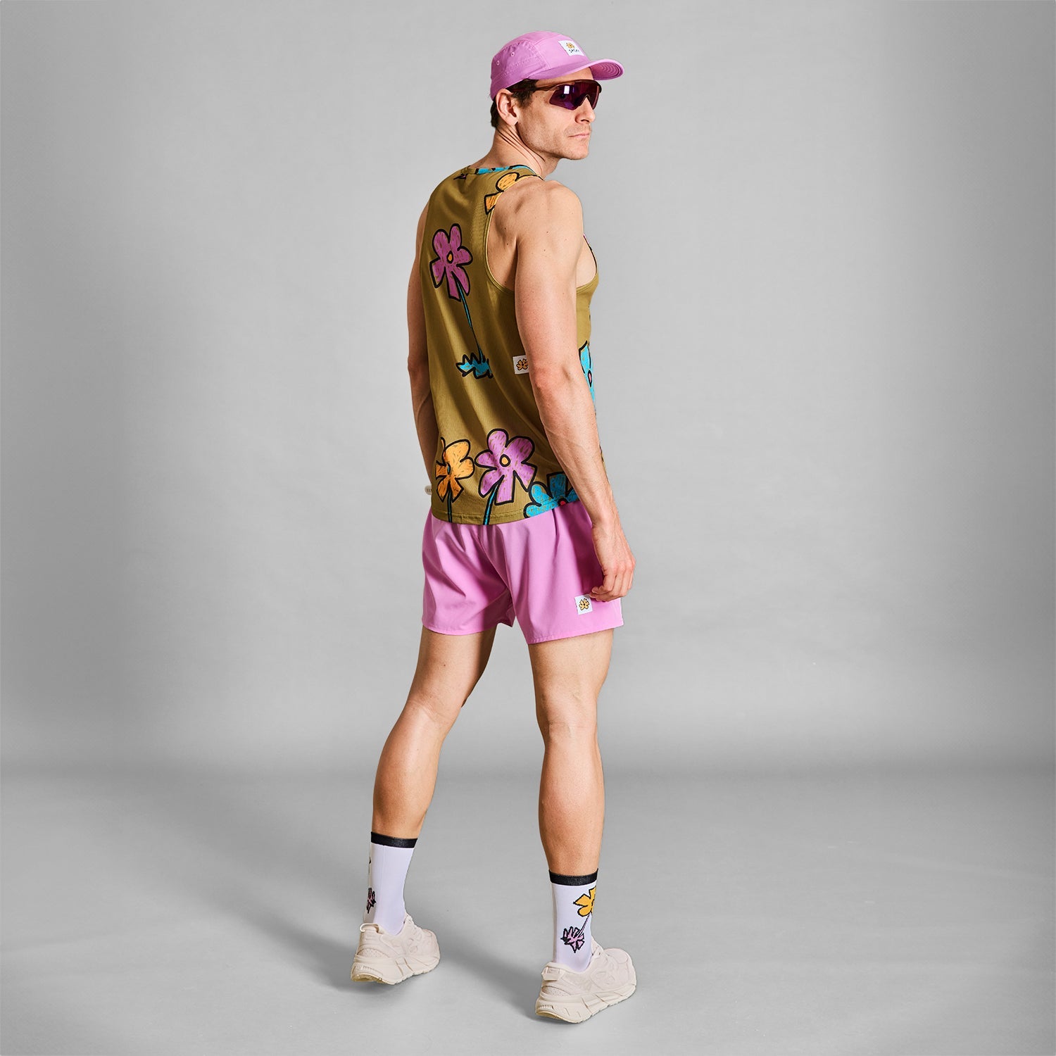 □ 公式 □ SAYSKY/セイスカイ レースシングレット LMRSI06c1017 Flower Combat Singlet - Yellow  [メンズ]