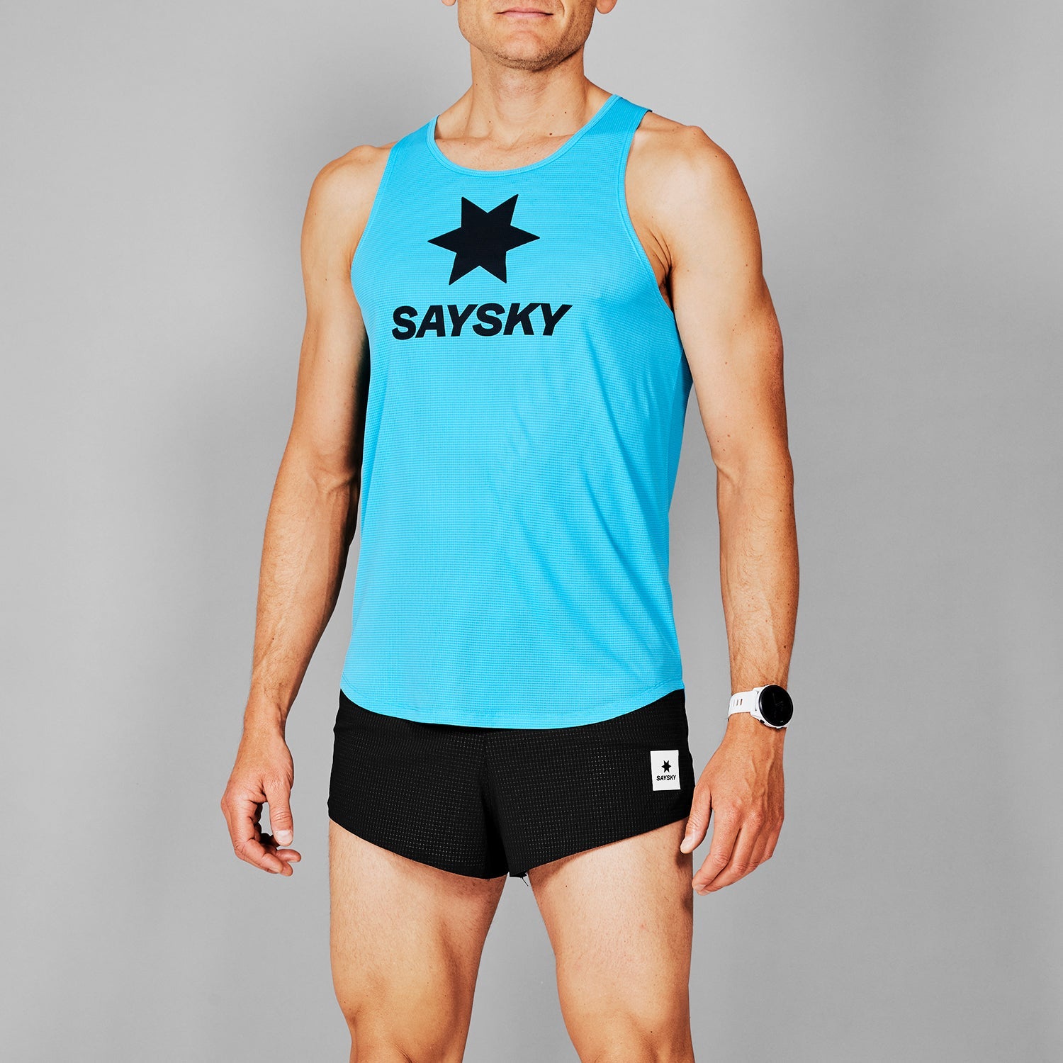 レースシングレット LMRSI60c205 Logo Flow Singlet - Blue [メンズ]