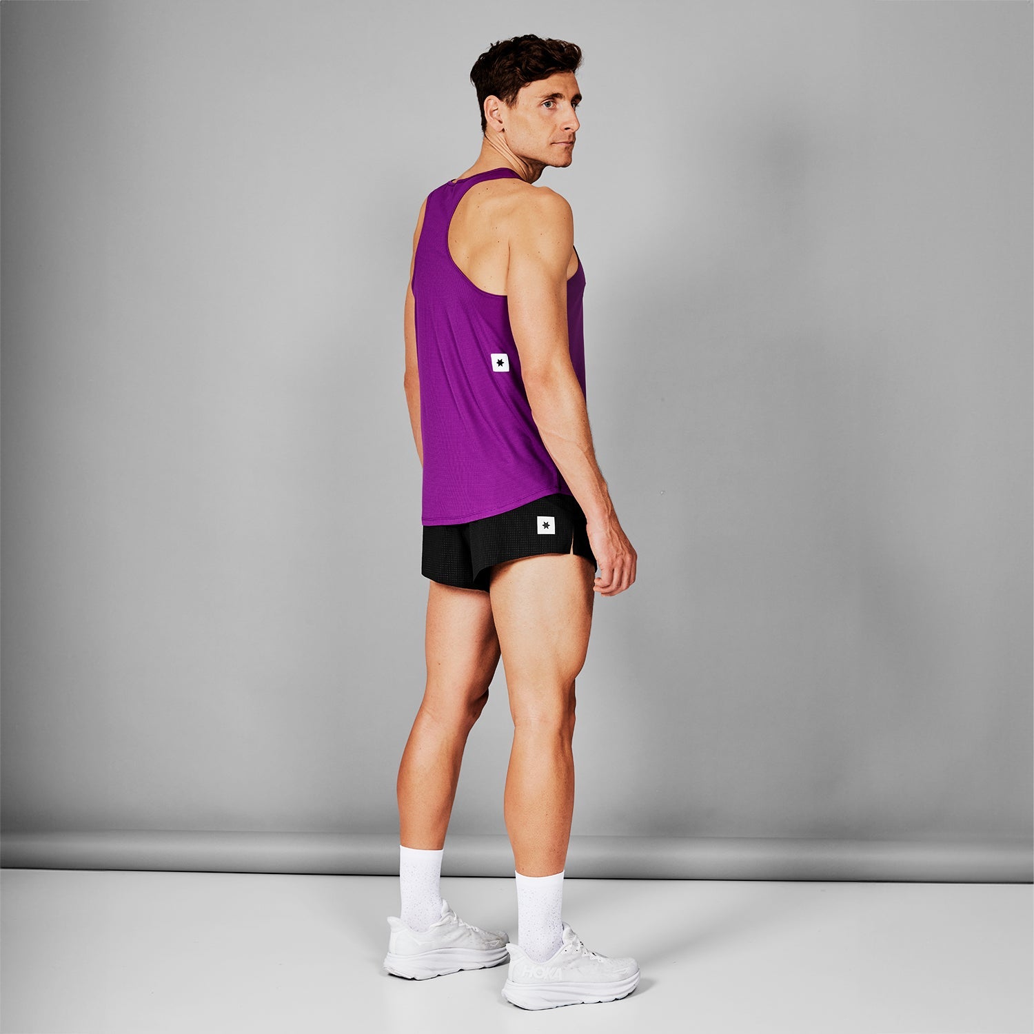 レースシングレット LMRSI60c703 Logo Flow Singlet - Purple [メンズ]