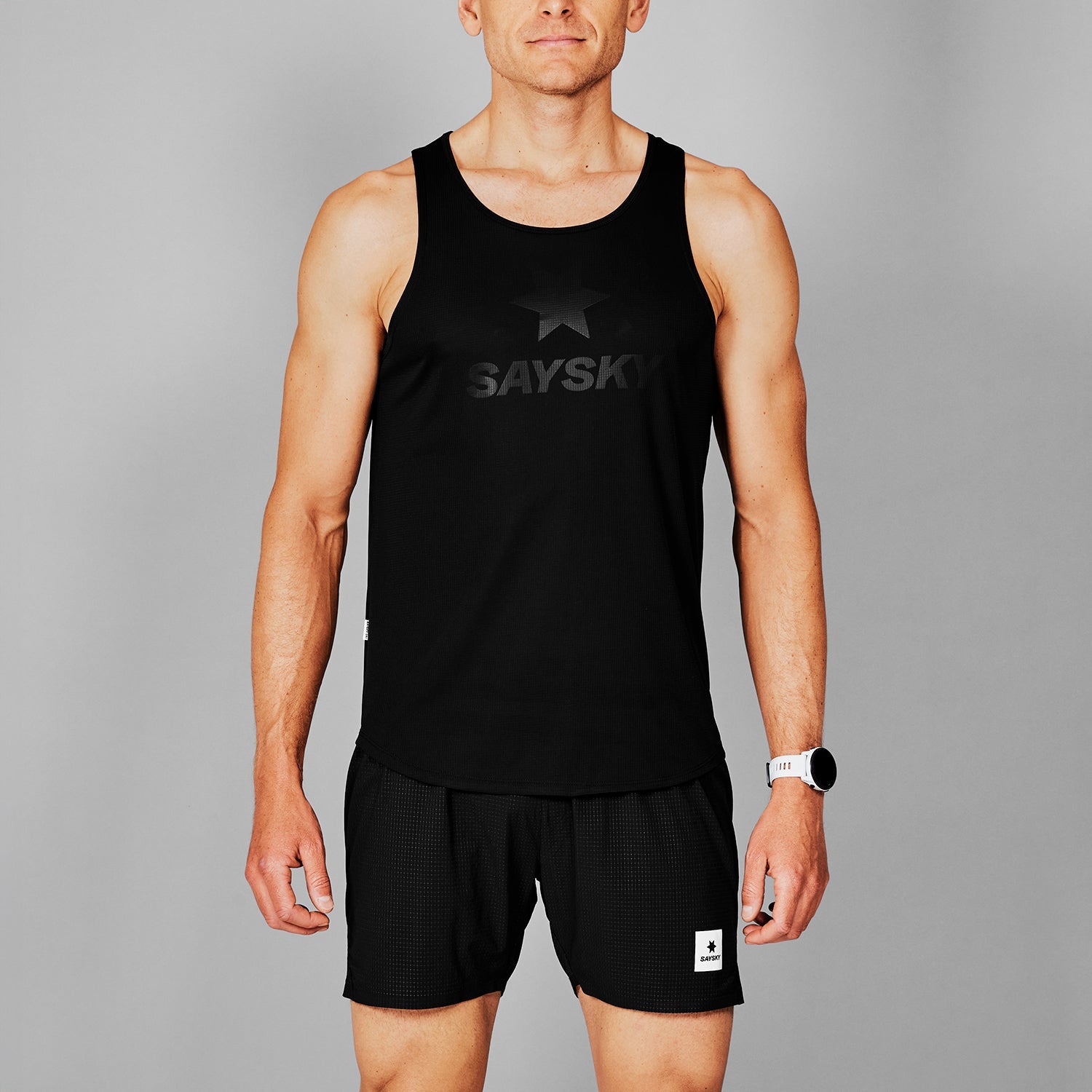 レースシングレット LMRSI60c902 Logo Flow Singlet - Black [メンズ]