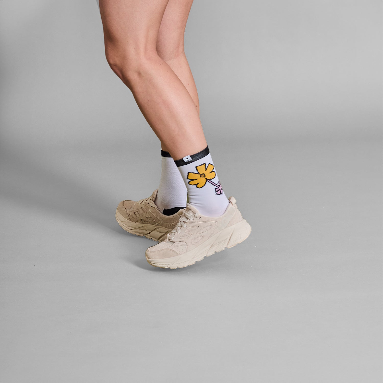 ソックス LUASO04c101 Flower High Combat Socks - White [ユニセックス]