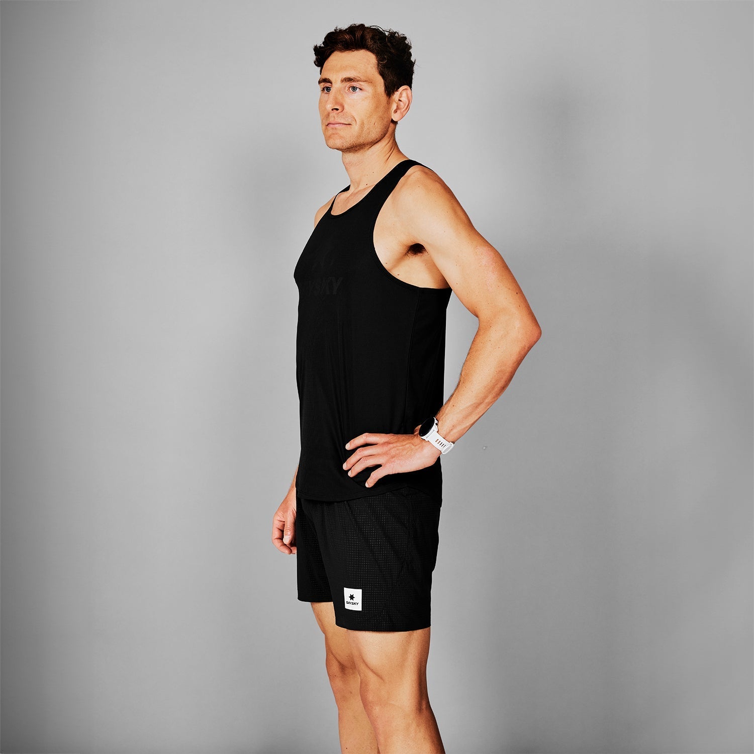 レースシングレット XMRSI61c902 Logo Flow Singlet - Black [メンズ]
