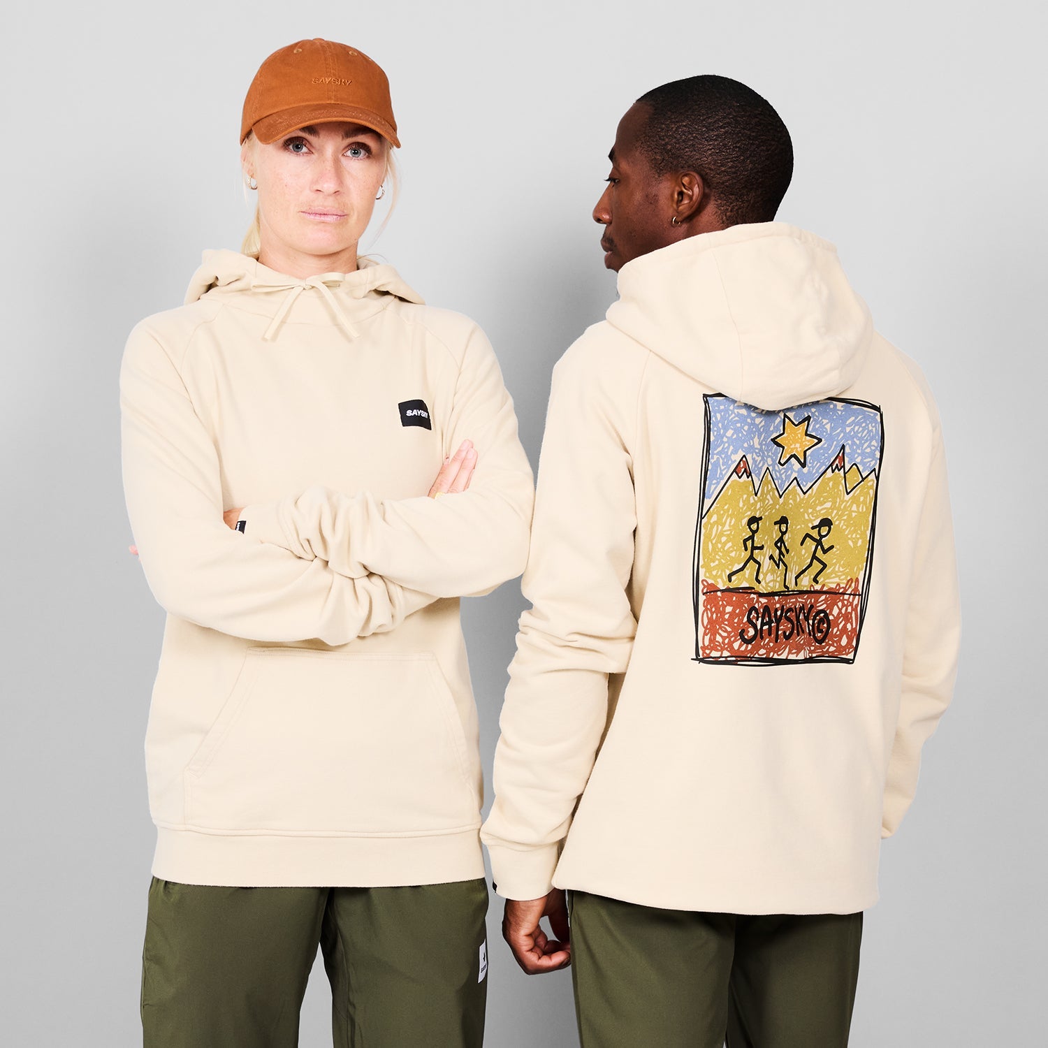 スウェットパーカー MMLHO01c103 Logo Hoodie - Beige [メンズ]