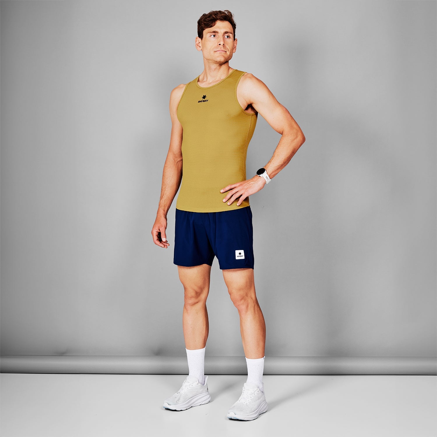 ベースレイヤー MMRBL31c409 Mesh Base Layer Singlet - Yellow [メンズ]