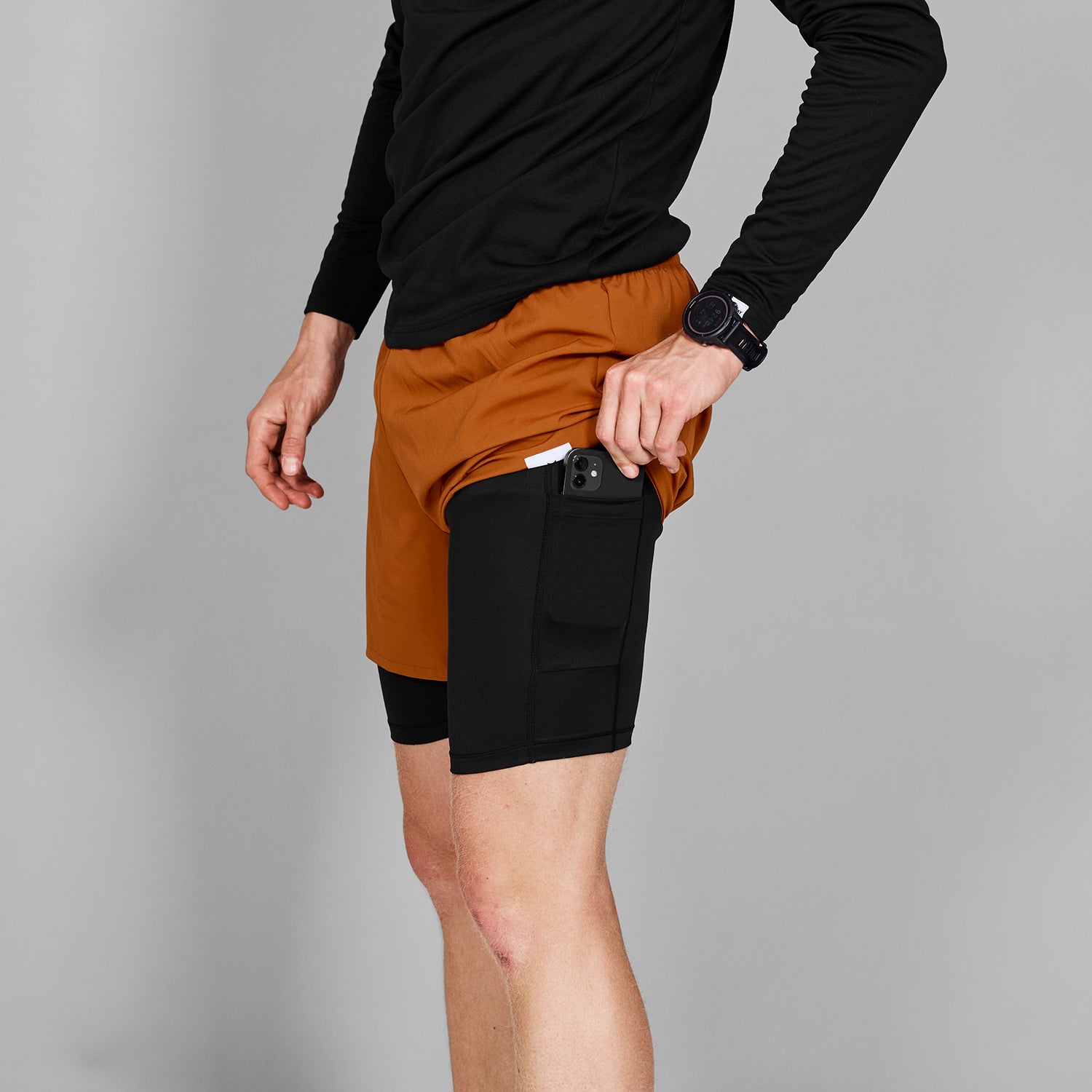 ランニングショーツ MMRSH20c407 Pace 2-in-1 Shorts 5inch - Orange [メンズ]