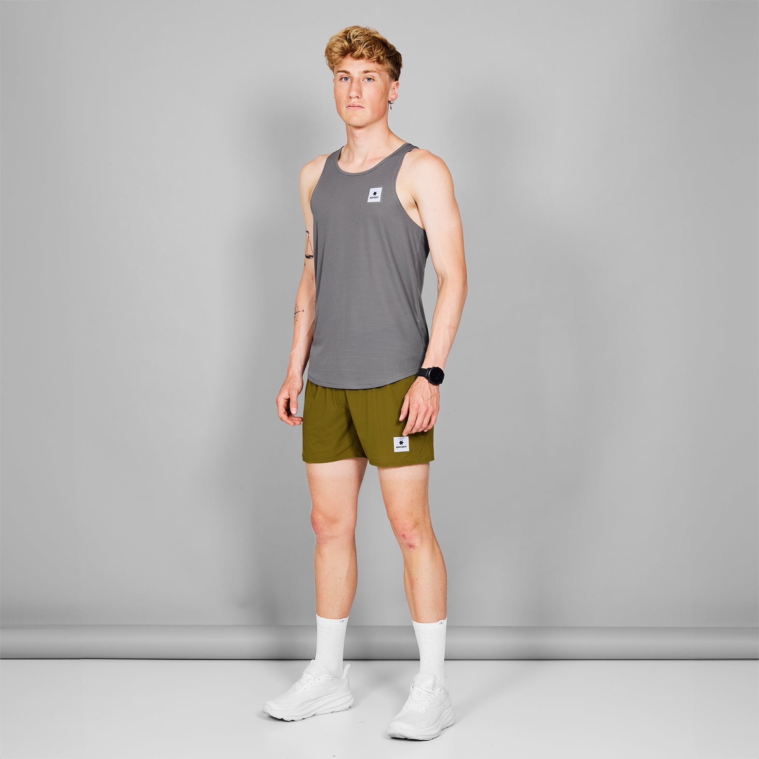 ランニングショーツ MMRSH60c310 Flow Shorts 5inch - Green [メンズ]