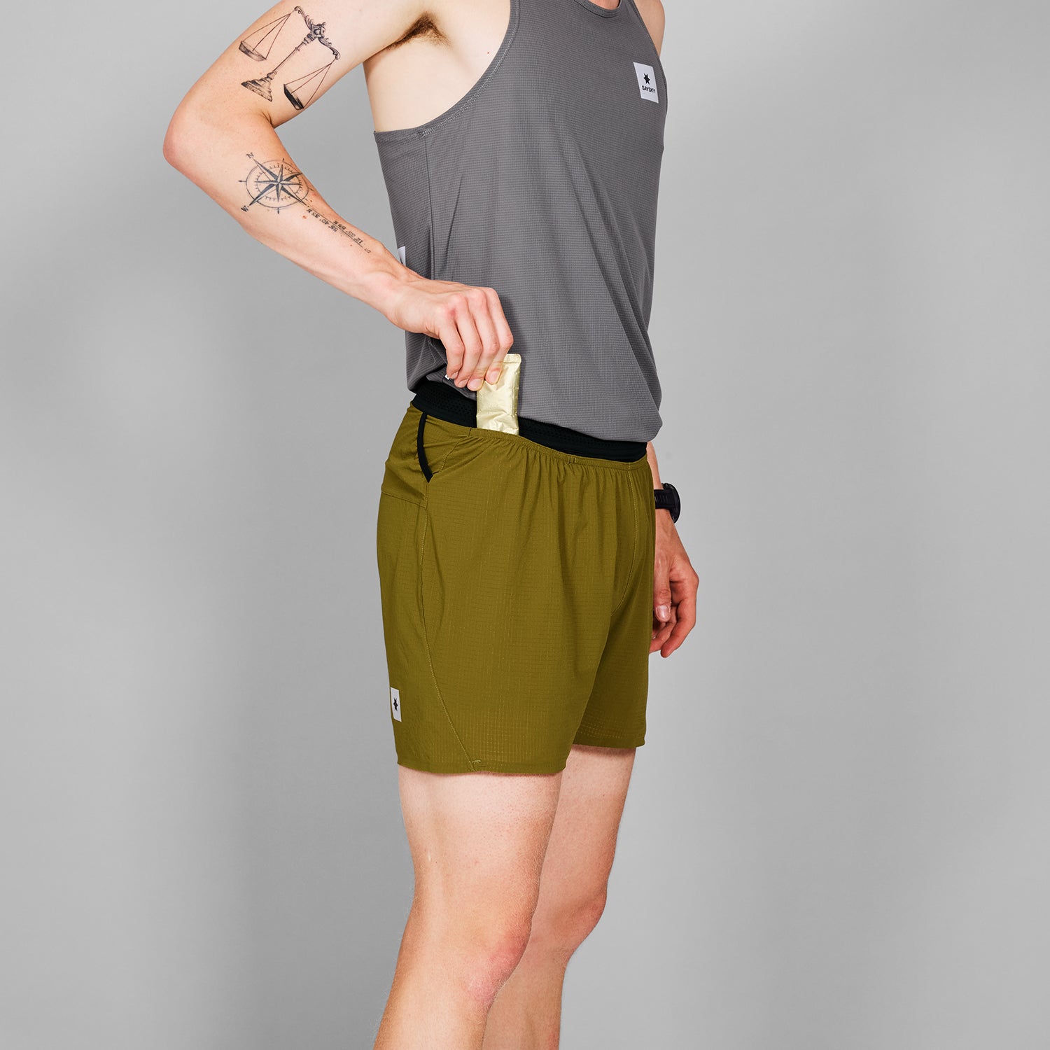 ランニングショーツ MMRSH60c310 Flow Shorts 5inch - Green [メンズ]