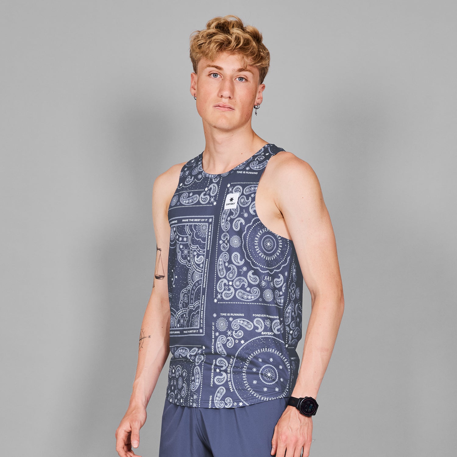 レースシングレット MMRSI02c1020 Paisley Combat Singlet - Blue Paisley Aop [メンズ]