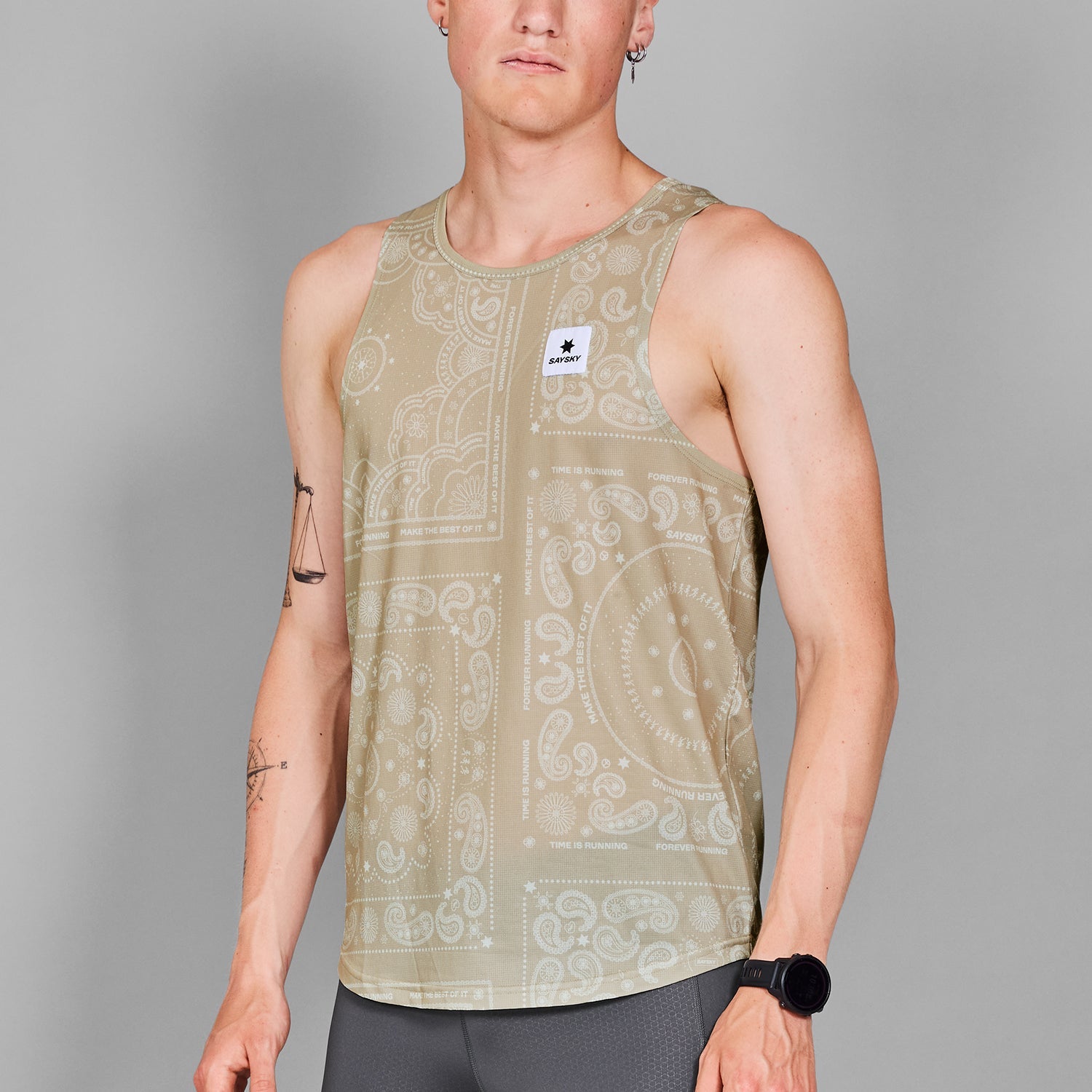 レースシングレット MMRSI02c1021 Paisley Combat Singlet - Beige Paisley Aop [メンズ]