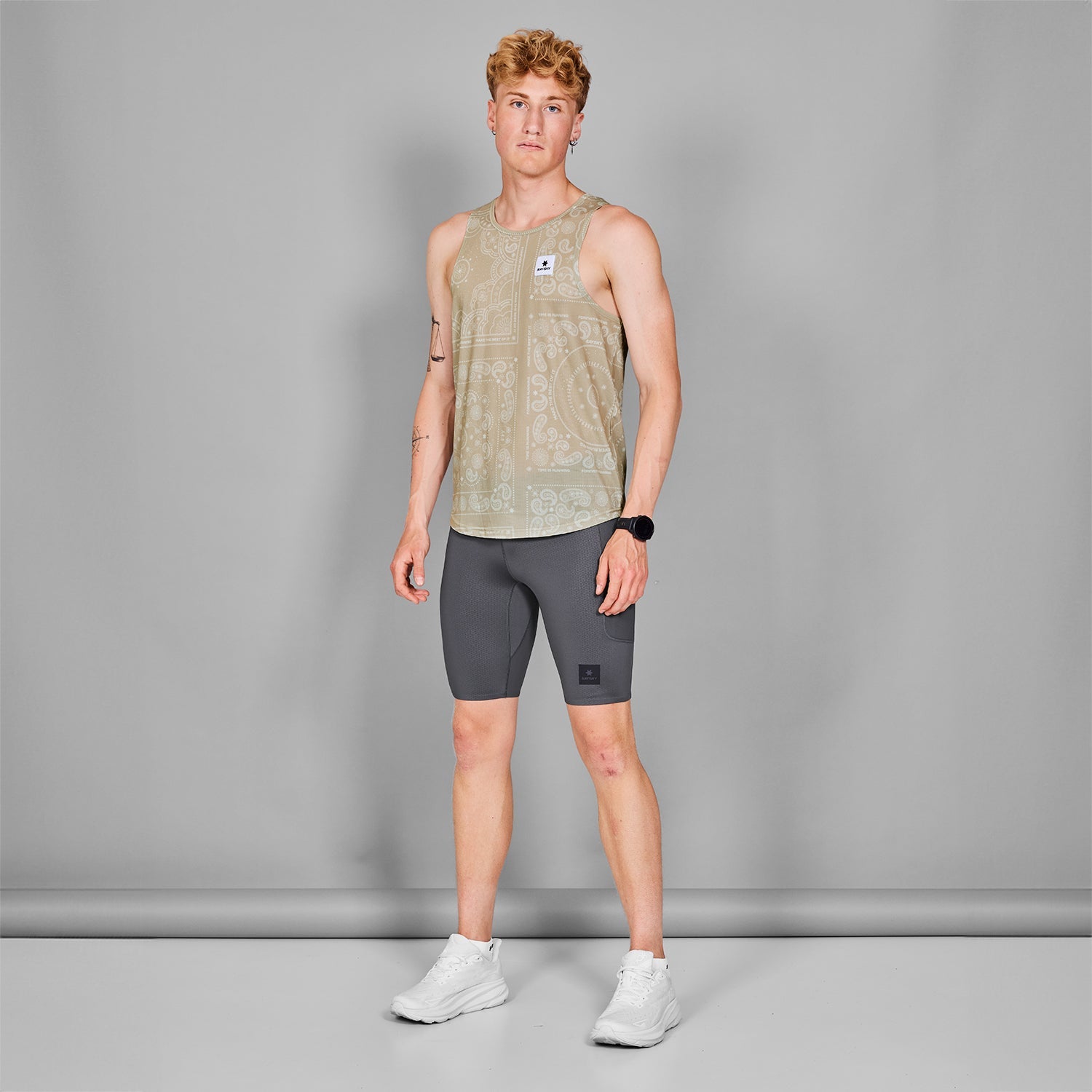 レースシングレット MMRSI02c1021 Paisley Combat Singlet - Beige Paisley Aop [メンズ]