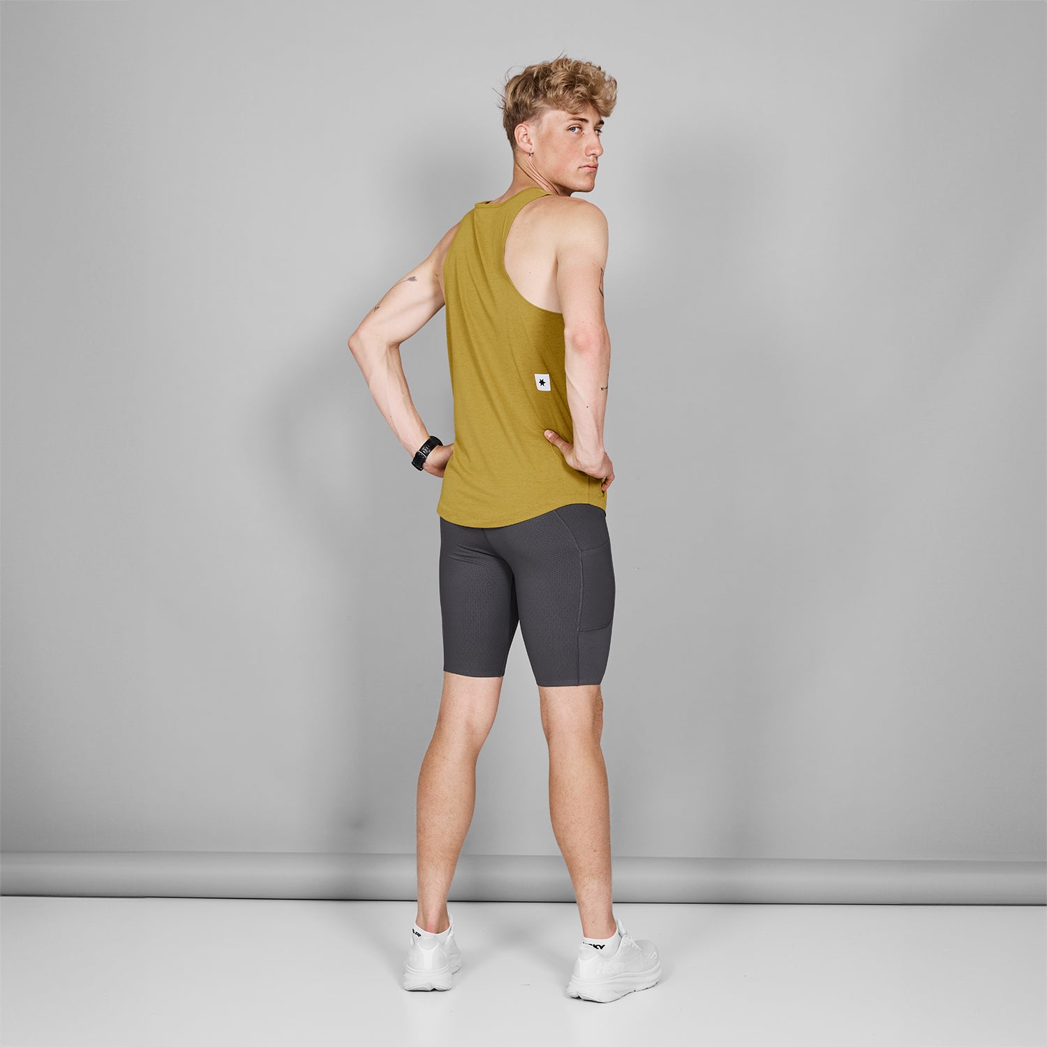 レースシングレット MMRSI30c4006 Logo Combat Singlet - Yellow Melange [メンズ]