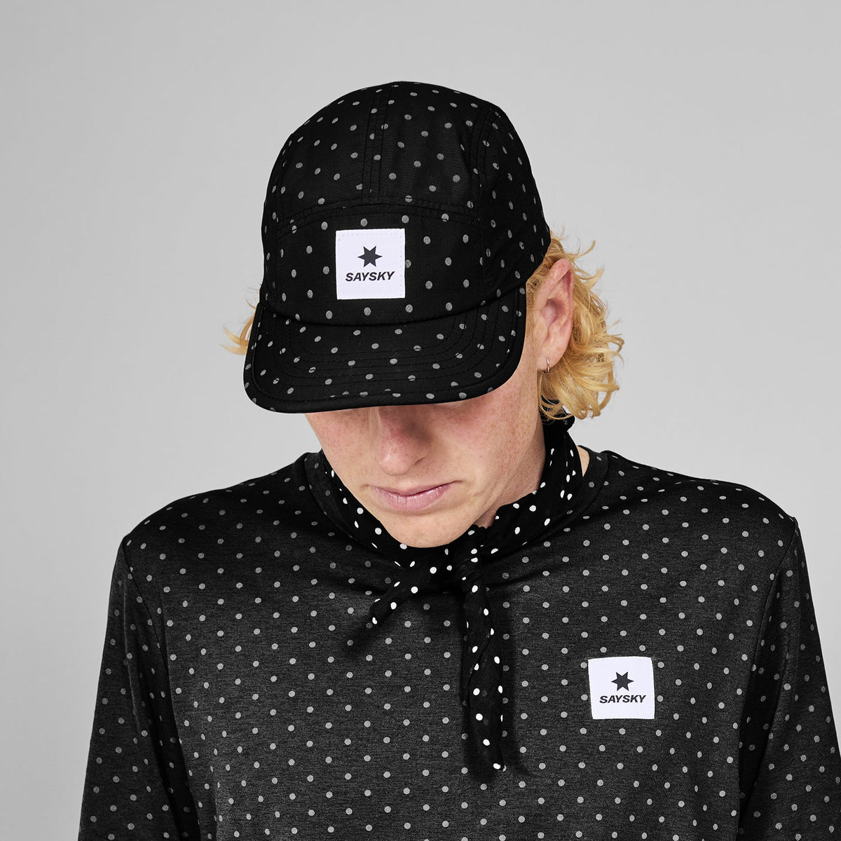 Cap 103 公式 SAYSKY/セイスカイ ランニングキャップ MUACA103c1018 Reflective Polka Combat Cap 103 ...