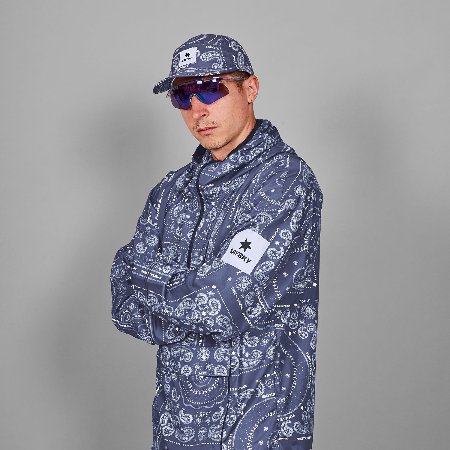 ランニングキャップ MUACA103c1020 Paisley Combat Cap 103 - Blue Paisley Aop [メンズ]