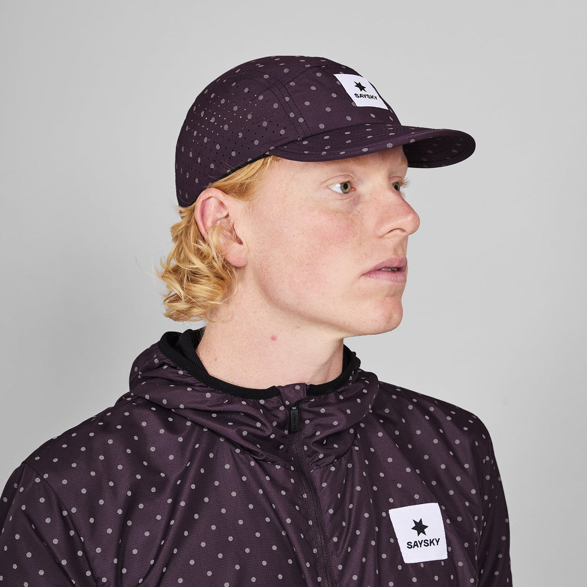 Cap 103 公式 SAYSKY/セイスカイ ランニングキャップ MUACA103c1022 Reflective Polka Combat Cap 103 ...