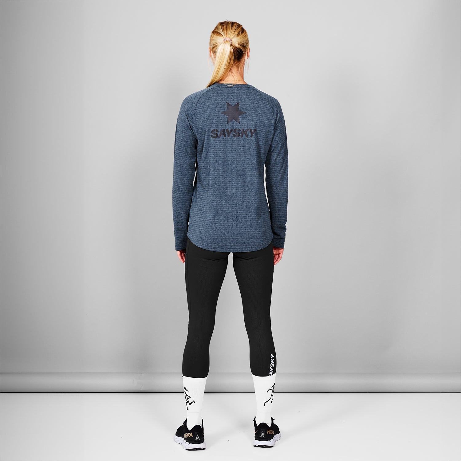 ランニングフリース MWRFL02c2009 Wmns Blaze Long Sleeve Light-weight Fleece - Blue Melange [レディーズ]