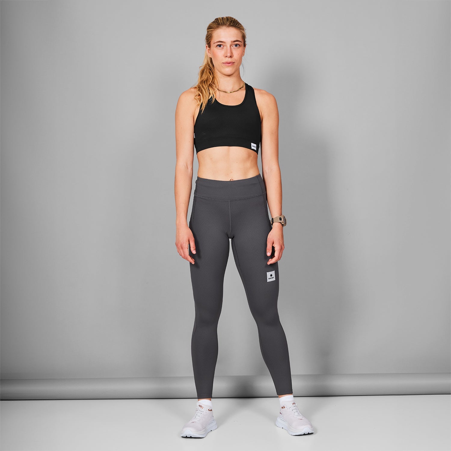 ランニングタイツ MWRLT40c707 W Pace+ Long Tights - Grey [レディーズ]