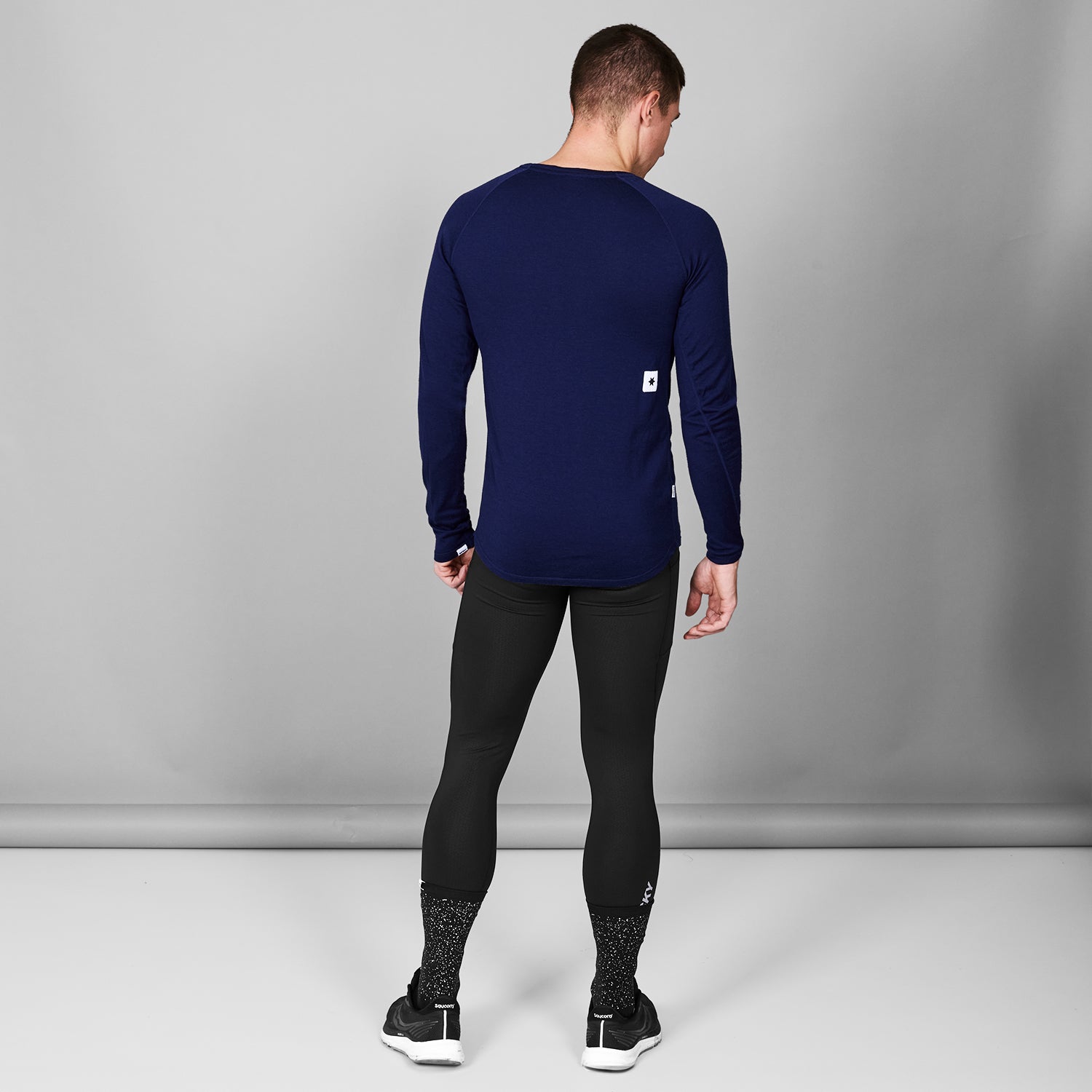 ランニングTシャツ（ロングスリーブ） XMRLS40c201 Merino 165 Longsleeve - Blue [メンズ]