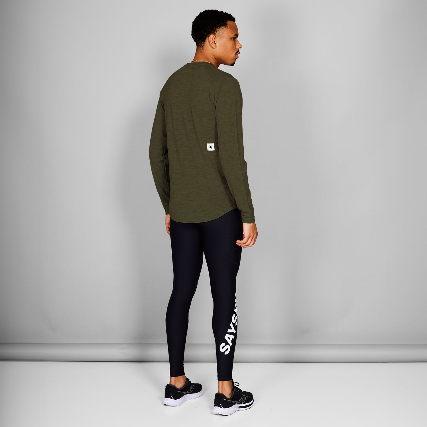 ランニングTシャツ(ロングスリーブ) XMRLS40c3001 Merino 165 Longsleeve - Green [メンズ]