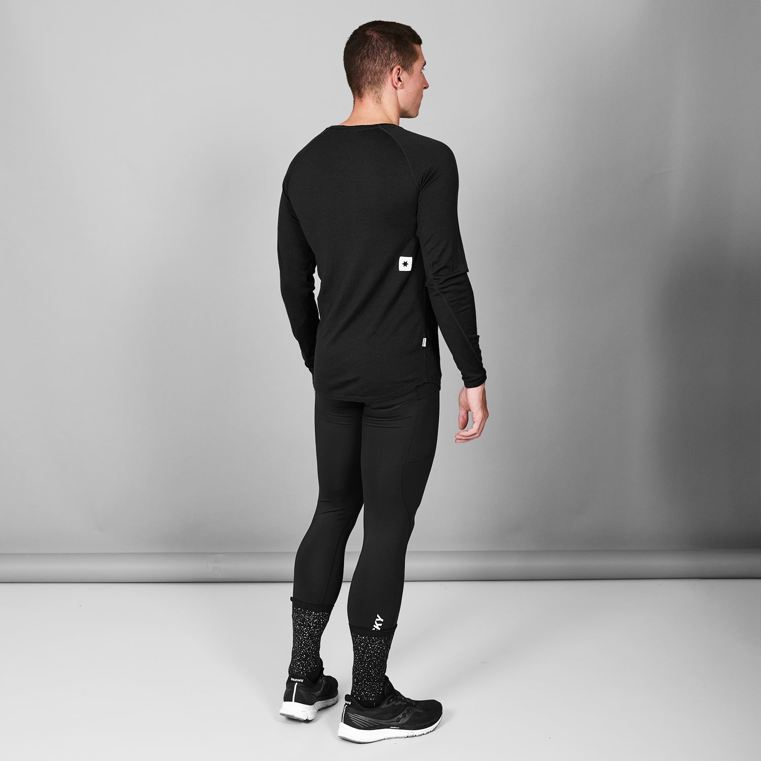 ランニングTシャツ（ロングスリーブ） XMRLS40c901 Merino Base 165 Long Sleeve - Black [メンズ]
